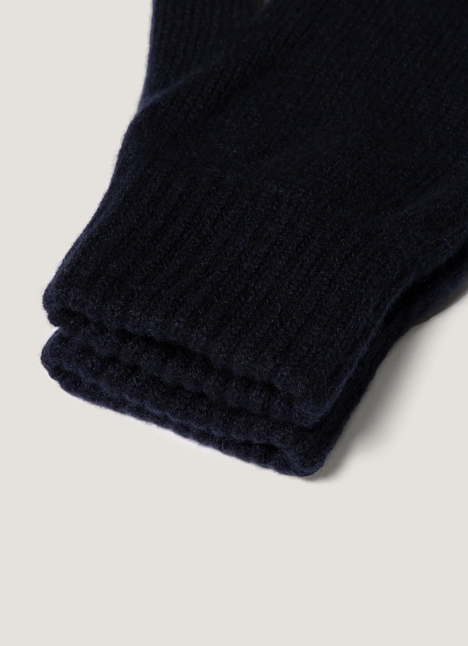 Cashmere Gloves in Navy - Image 2