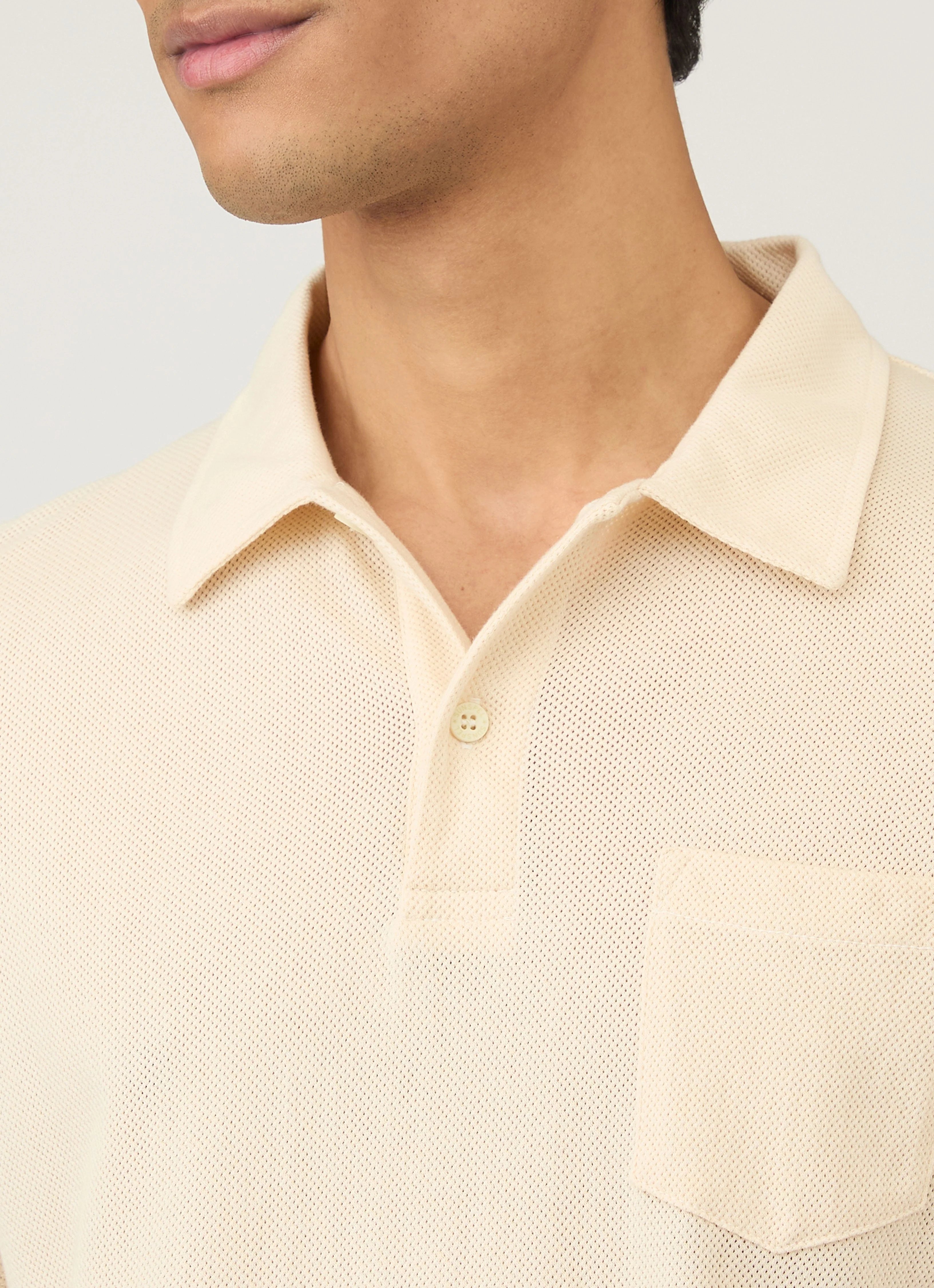 Men's Undyed Riviera Polo Shirt in Undyed - Image 6
