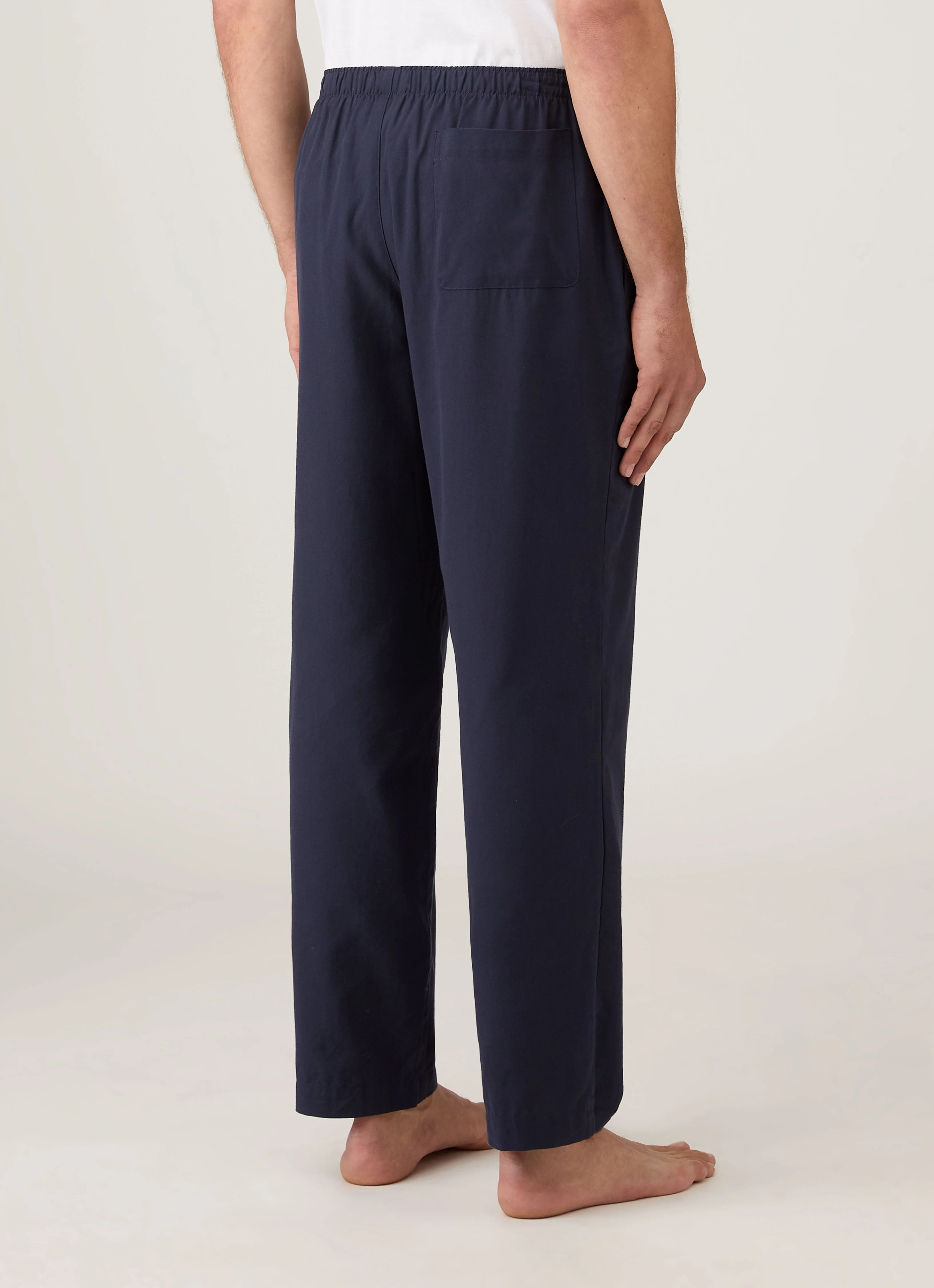 Men's Cotton Flannel Pyjama Trouser in Navy - Image 5
