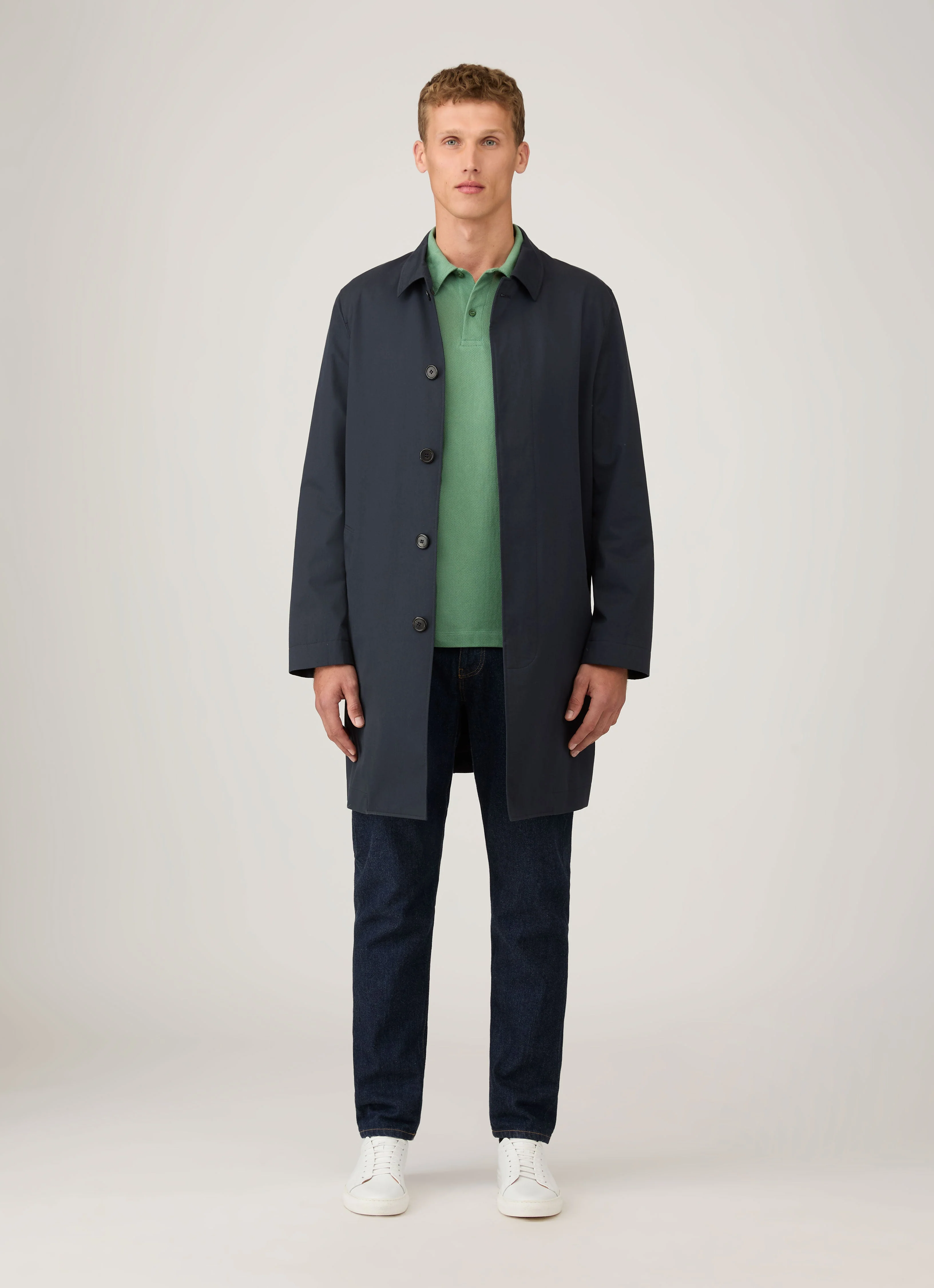 Men's Riviera Polo Shirt in Thyme - Image 3