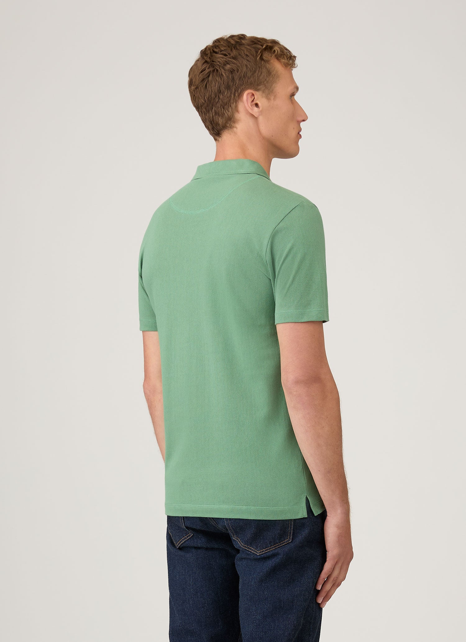 Men's Riviera Polo Shirt in Thyme - Image 5