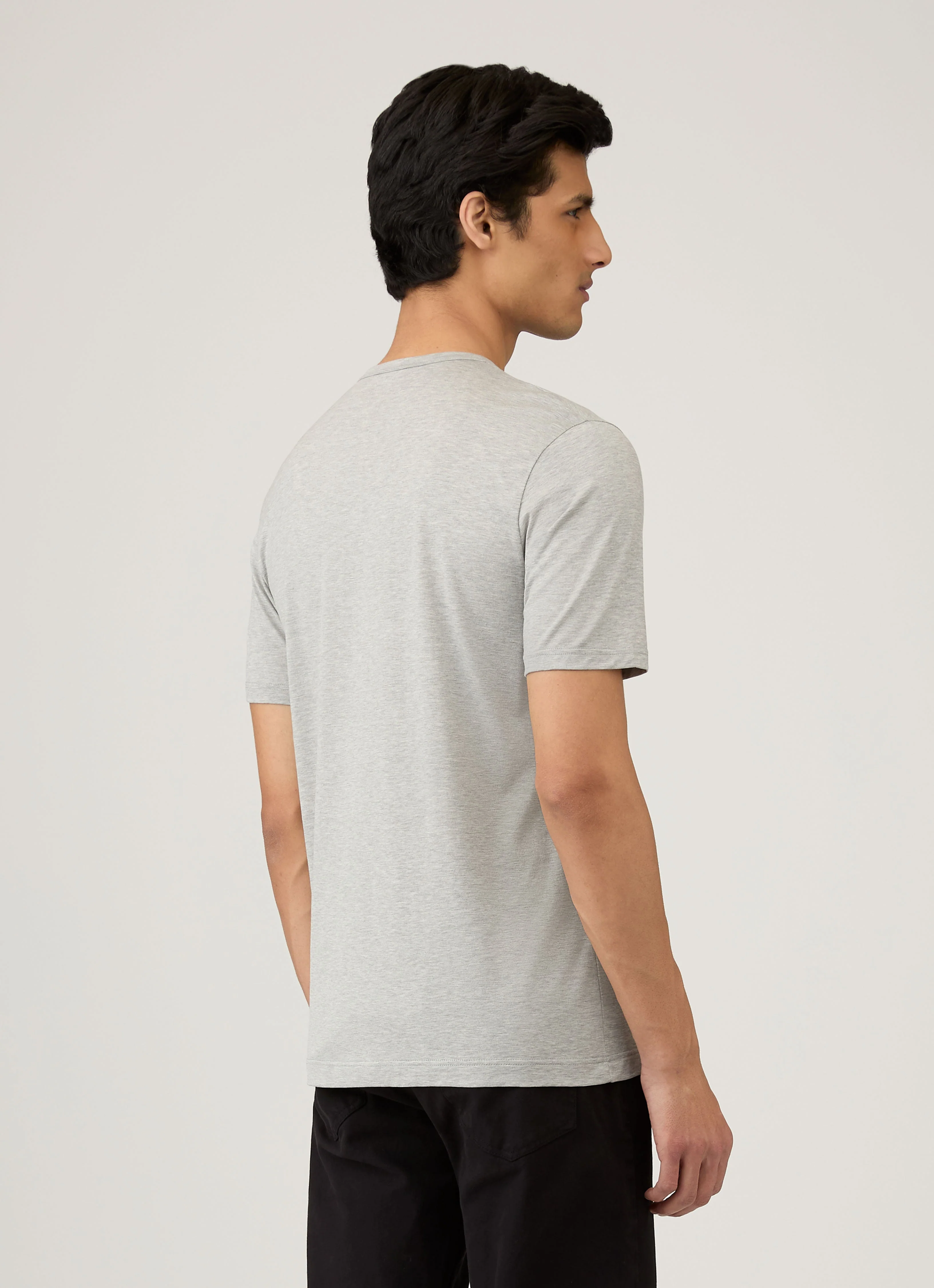 Men's Classic T-shirt in Grey Melange - Image 4
