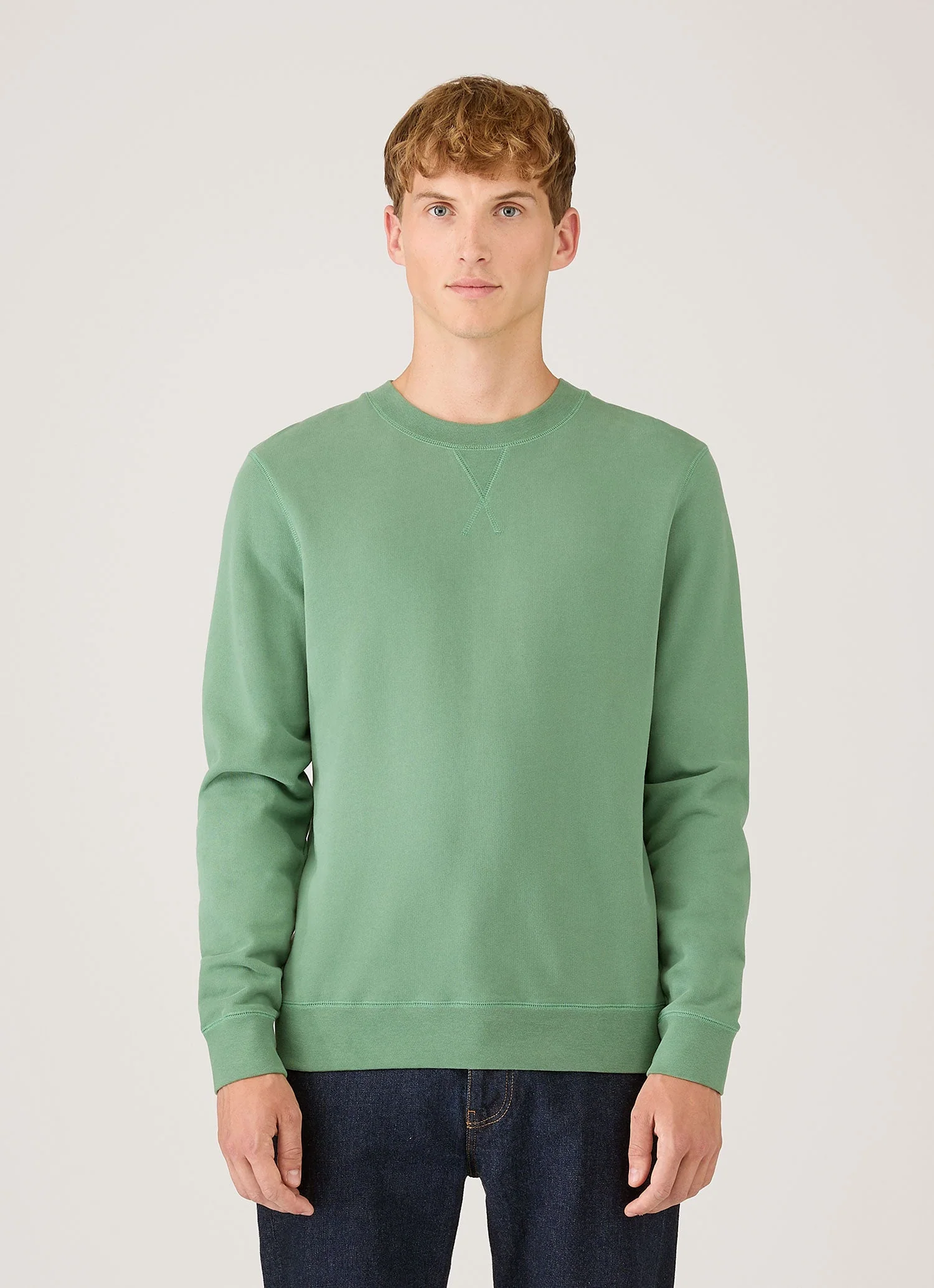 Men's Loopback Sweatshirt in Thyme - Image 2