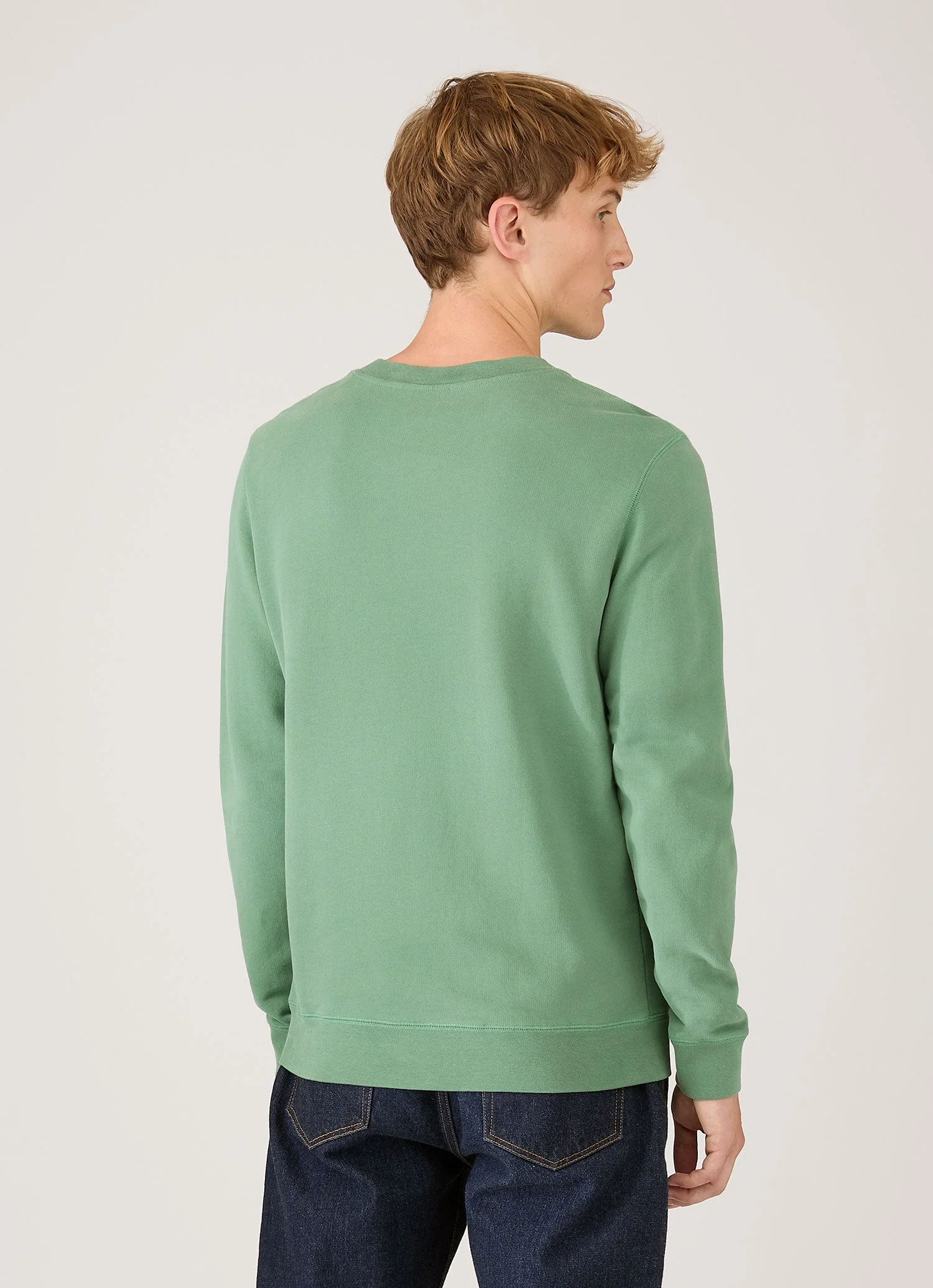 Men's Loopback Sweatshirt in Thyme - Image 5