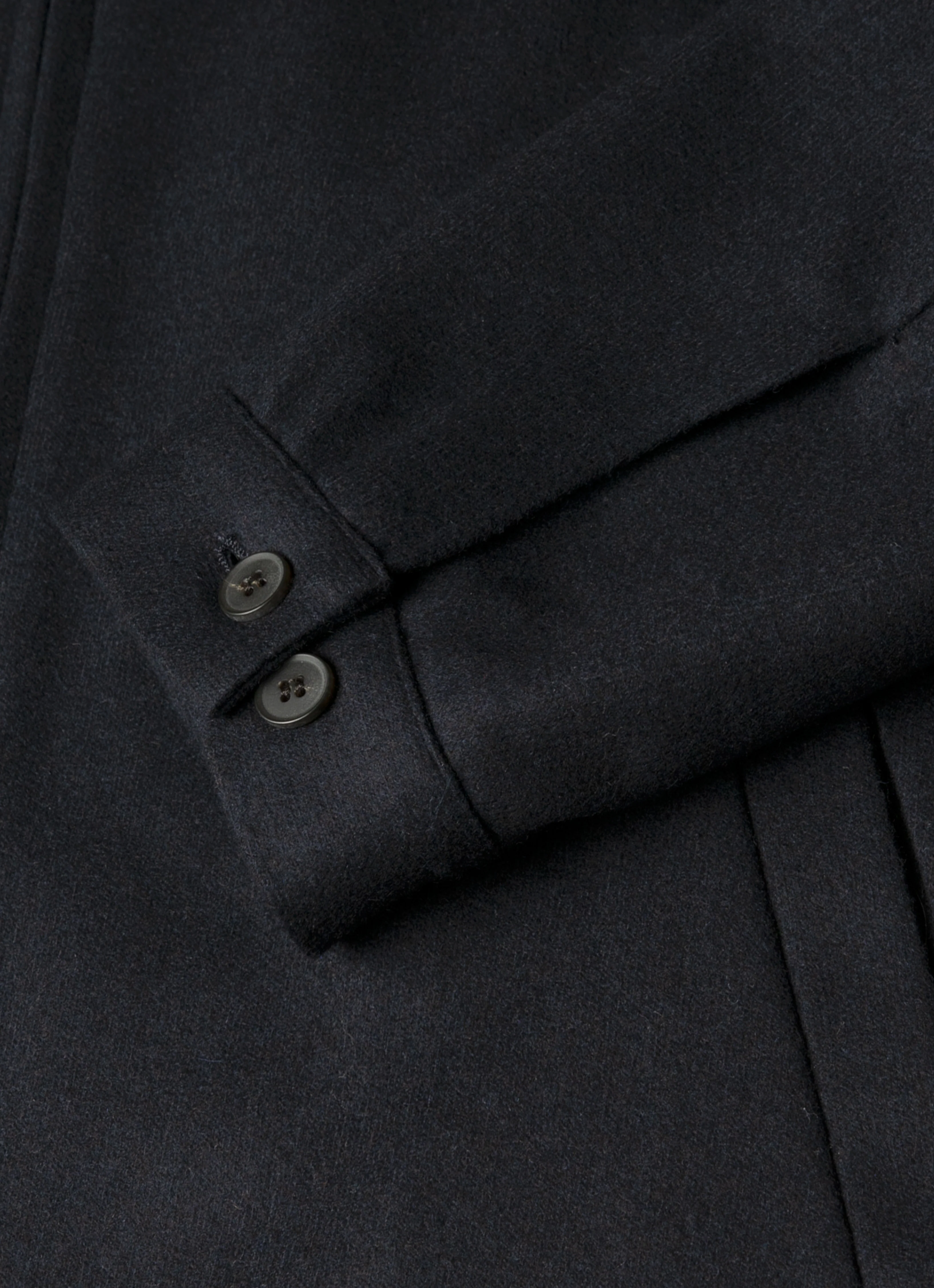 Men's Boiled Wool Harrington Jacket in Navy - Image 7