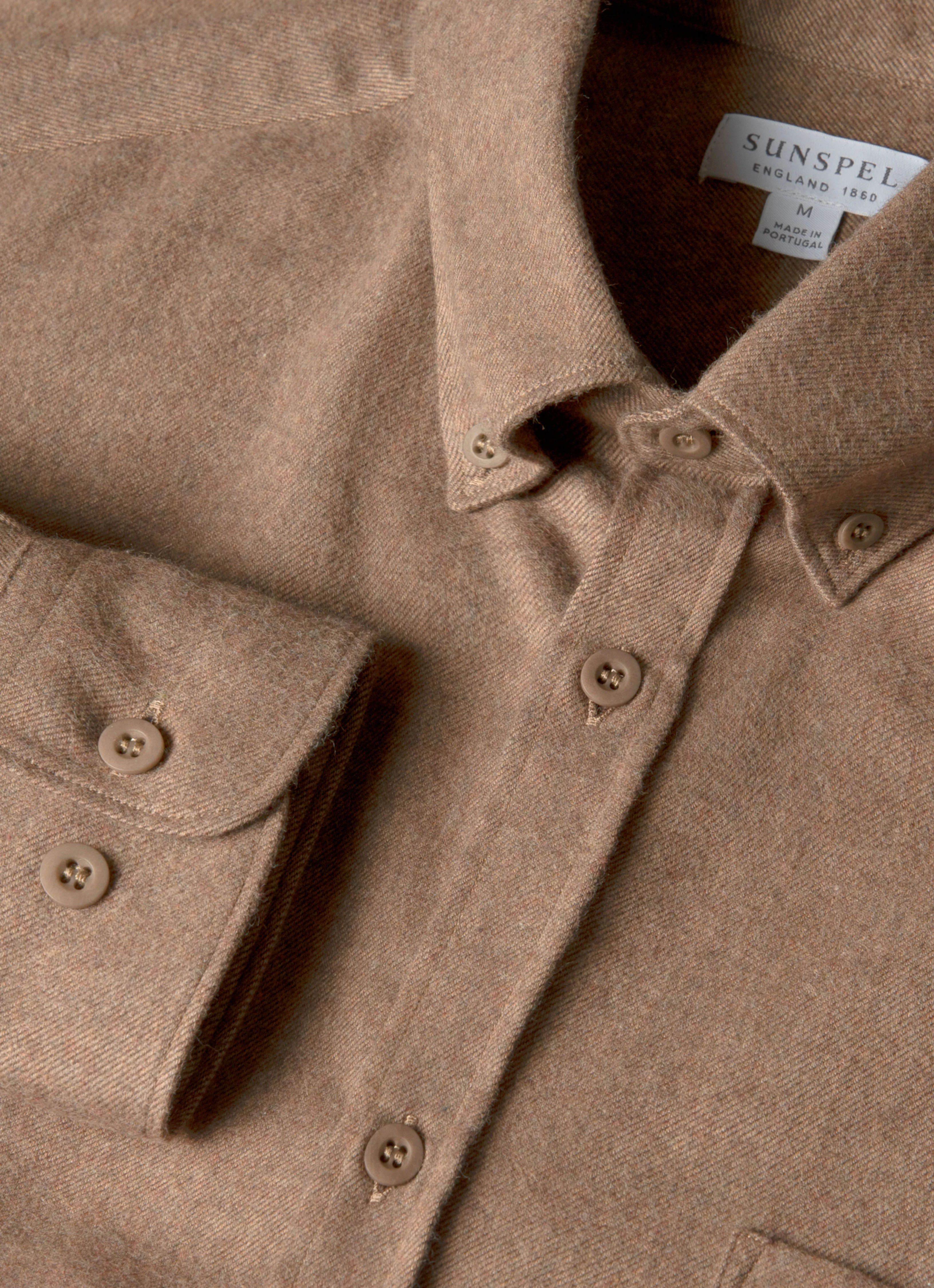 Men's Button Down Flannel Shirt in Cedar - Image 4