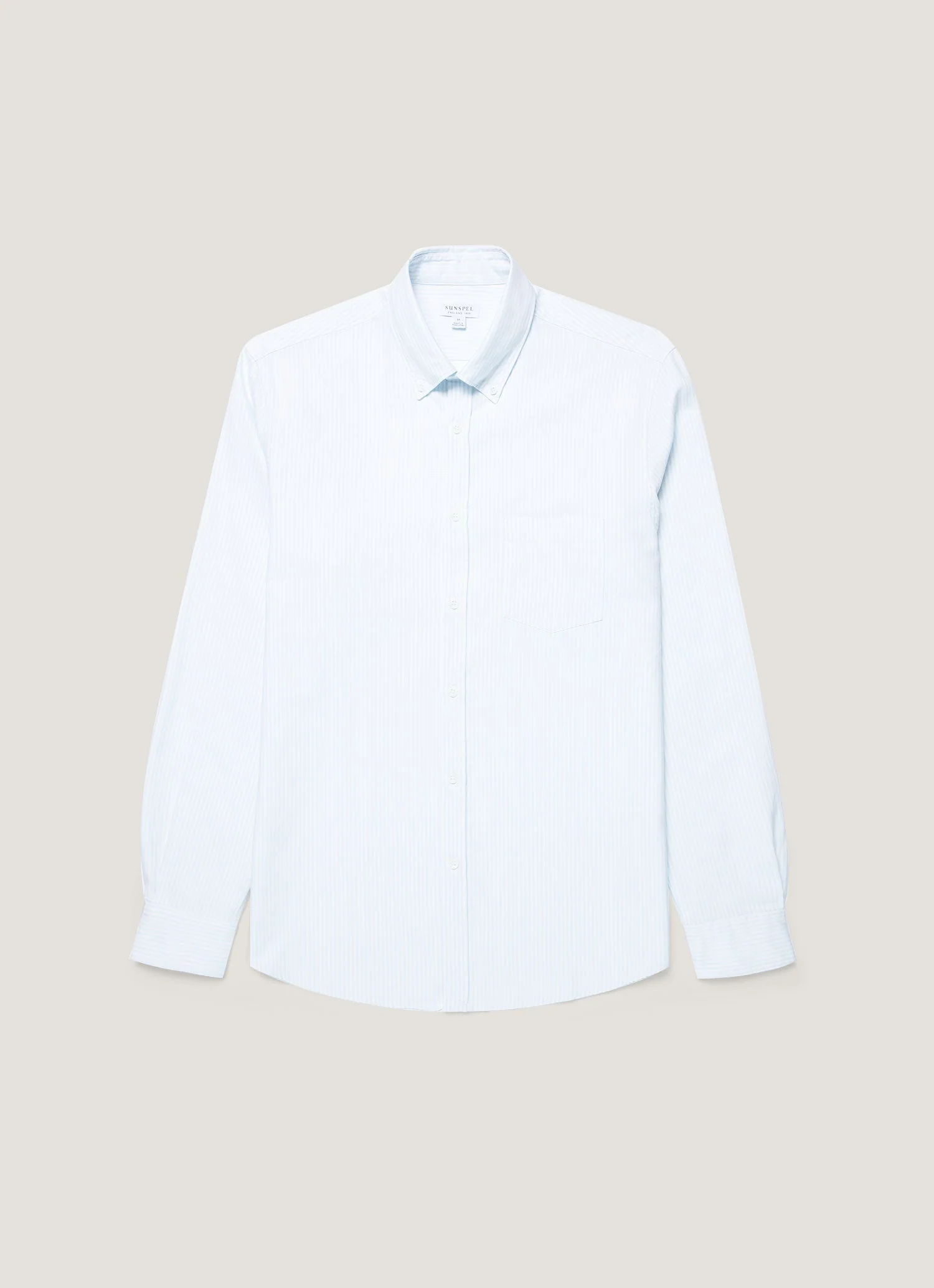 Men's Button Down Oxford Shirt in Light Blue/White