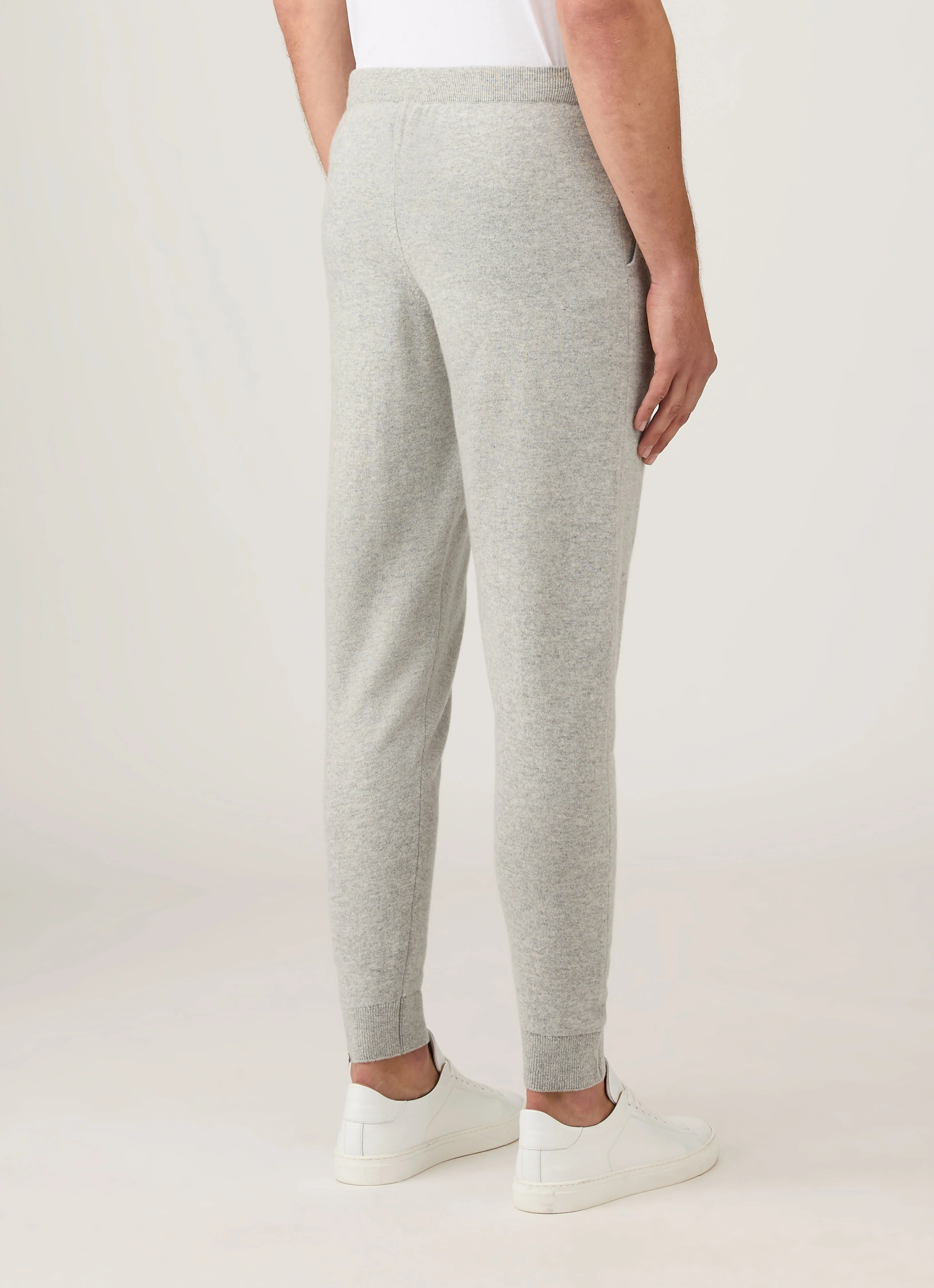Men's Cashmere Lounge Pant in Grey Melange - Image 5