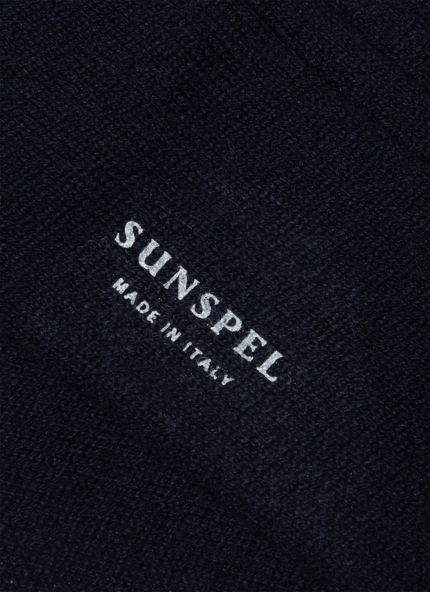 Men's Cashmere Ribbed Socks in Navy - Image 2