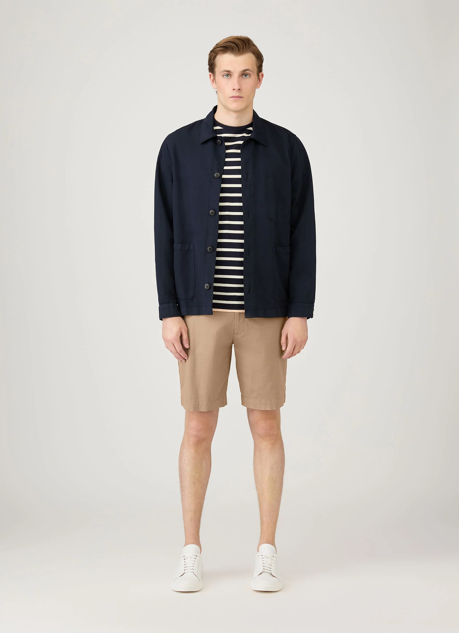 Men's Chino Shorts in Dark Stone - Image 3