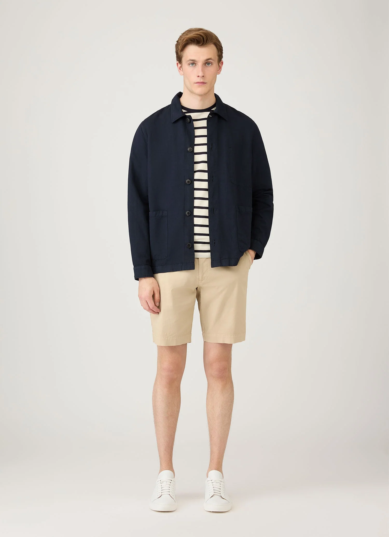 Men's Chino Shorts in Light Stone - Image 3