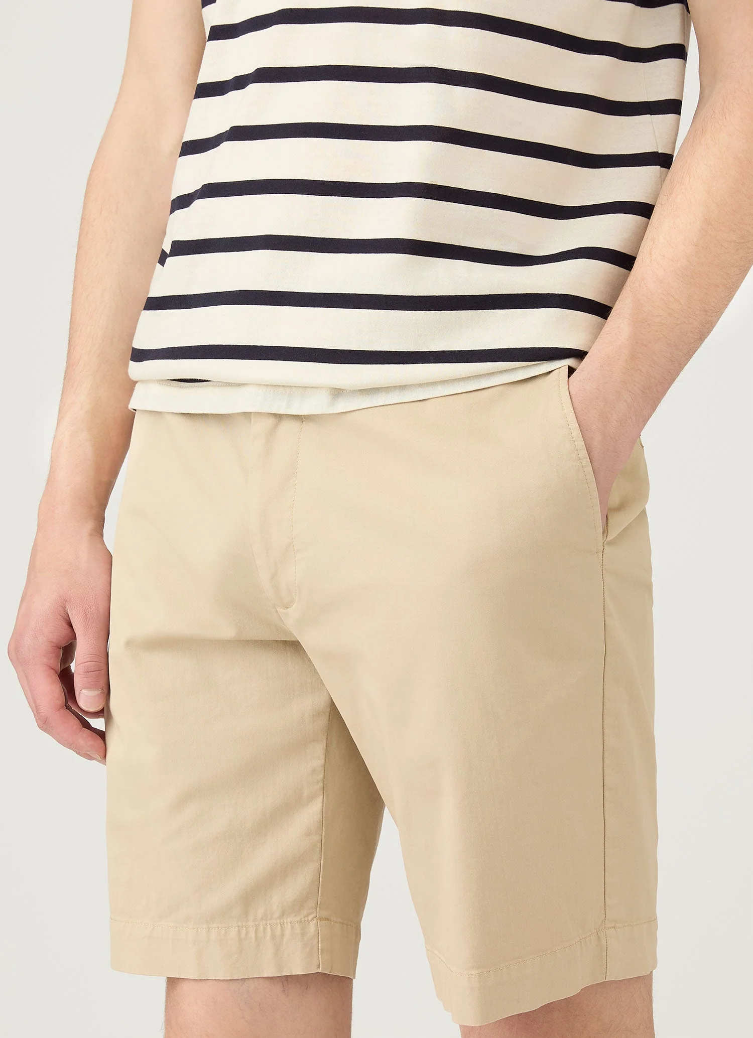 Men's Chino Shorts in Light Stone - Image 6