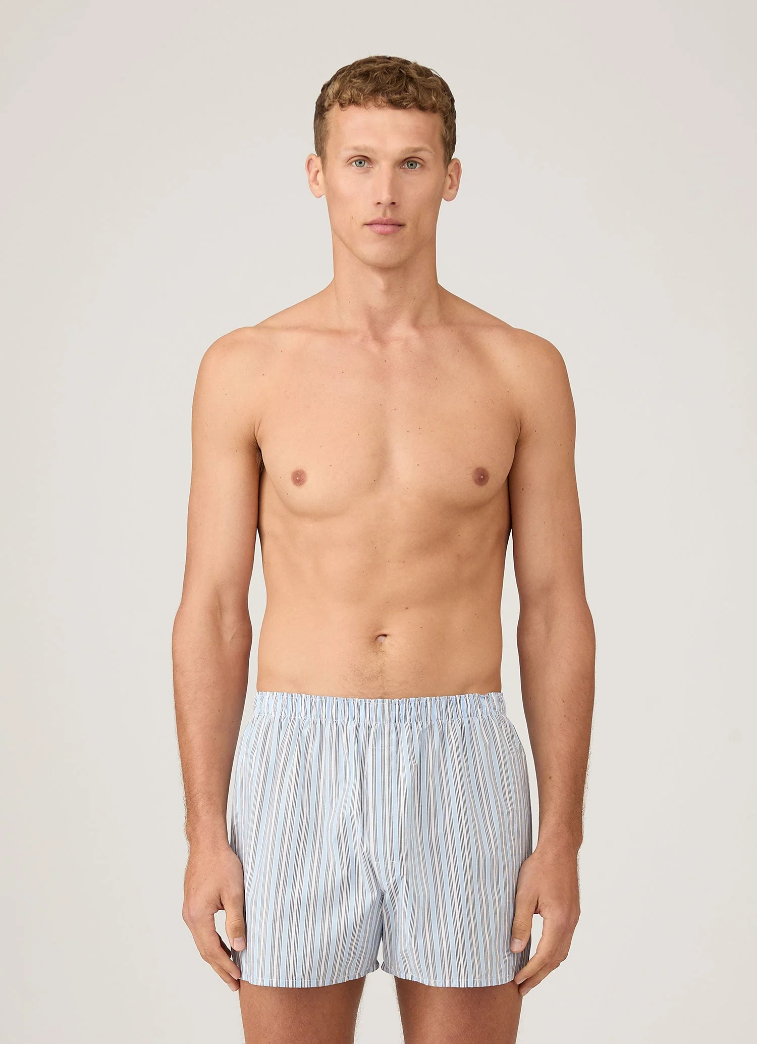 Men's Classic Boxer Short in Blue Stripe - Image 2
