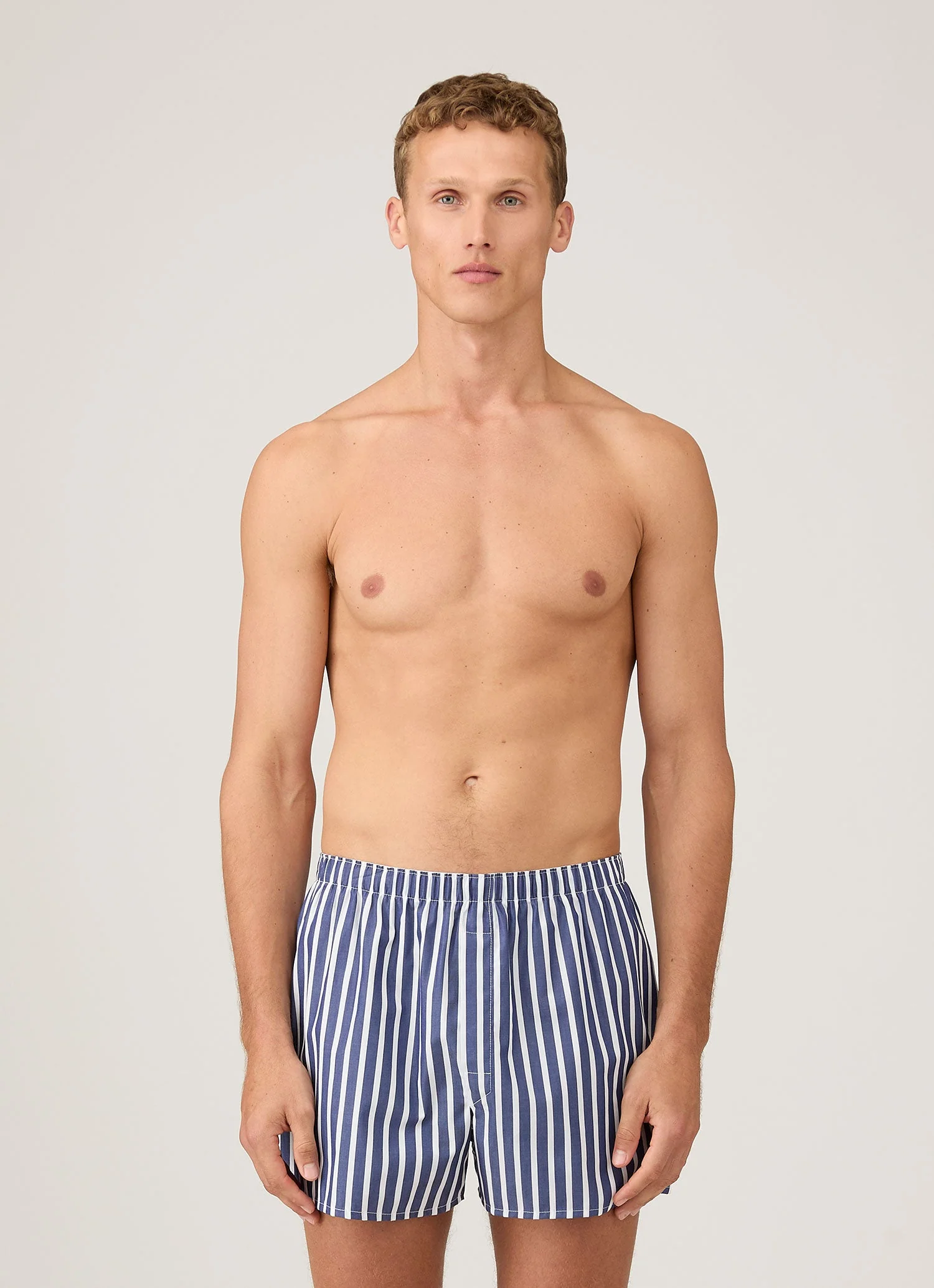 Men's Classic Boxer Short in Navy/White - Image 2