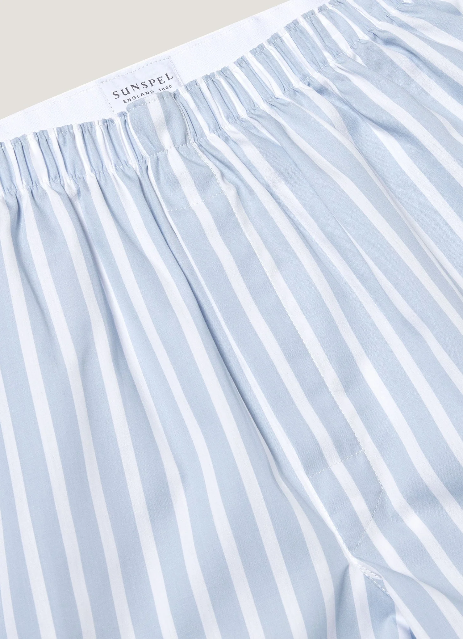 Men's Classic Boxer Short in Sky Blue/White - Image 4