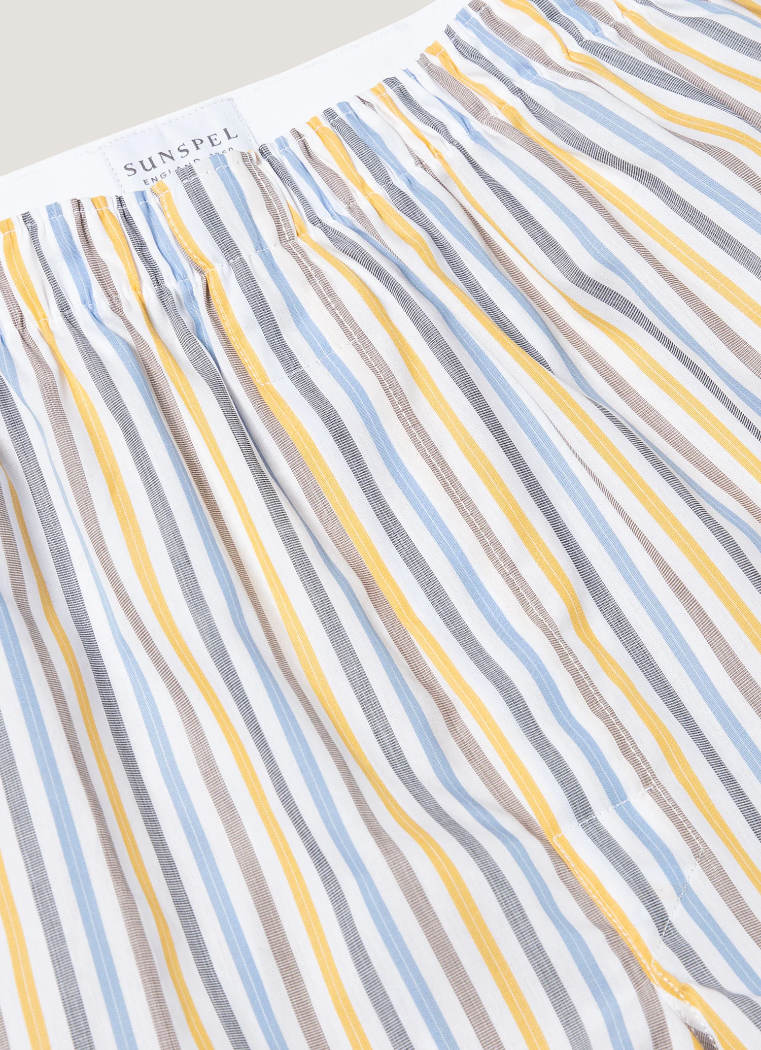 Men's Classic Boxer Short in Yellow/Brown/Blue - Image 4