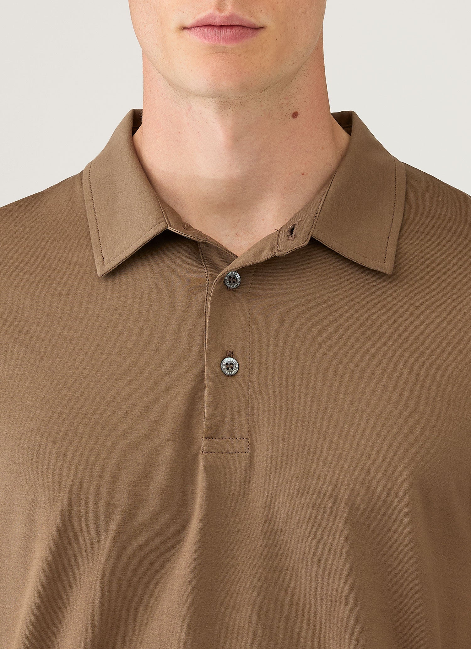 Men's Classic Jersey Polo Shirt in Dark Cedar - Image 6