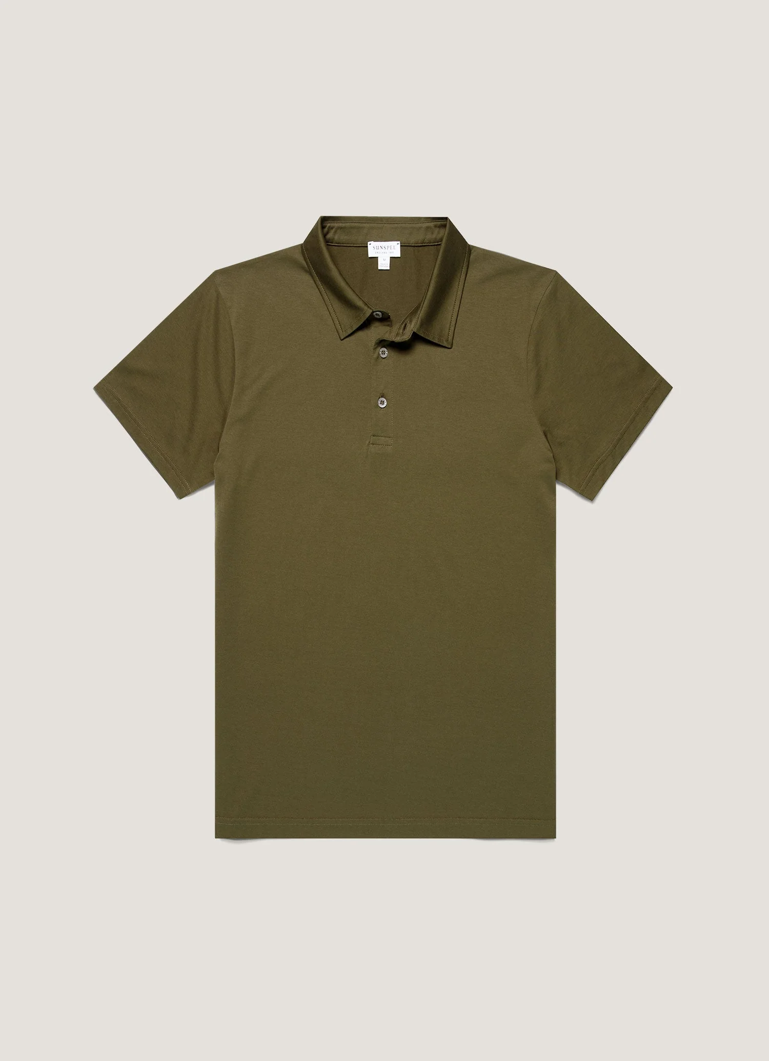 Men's Classic Jersey Polo Shirt in Deep Olive