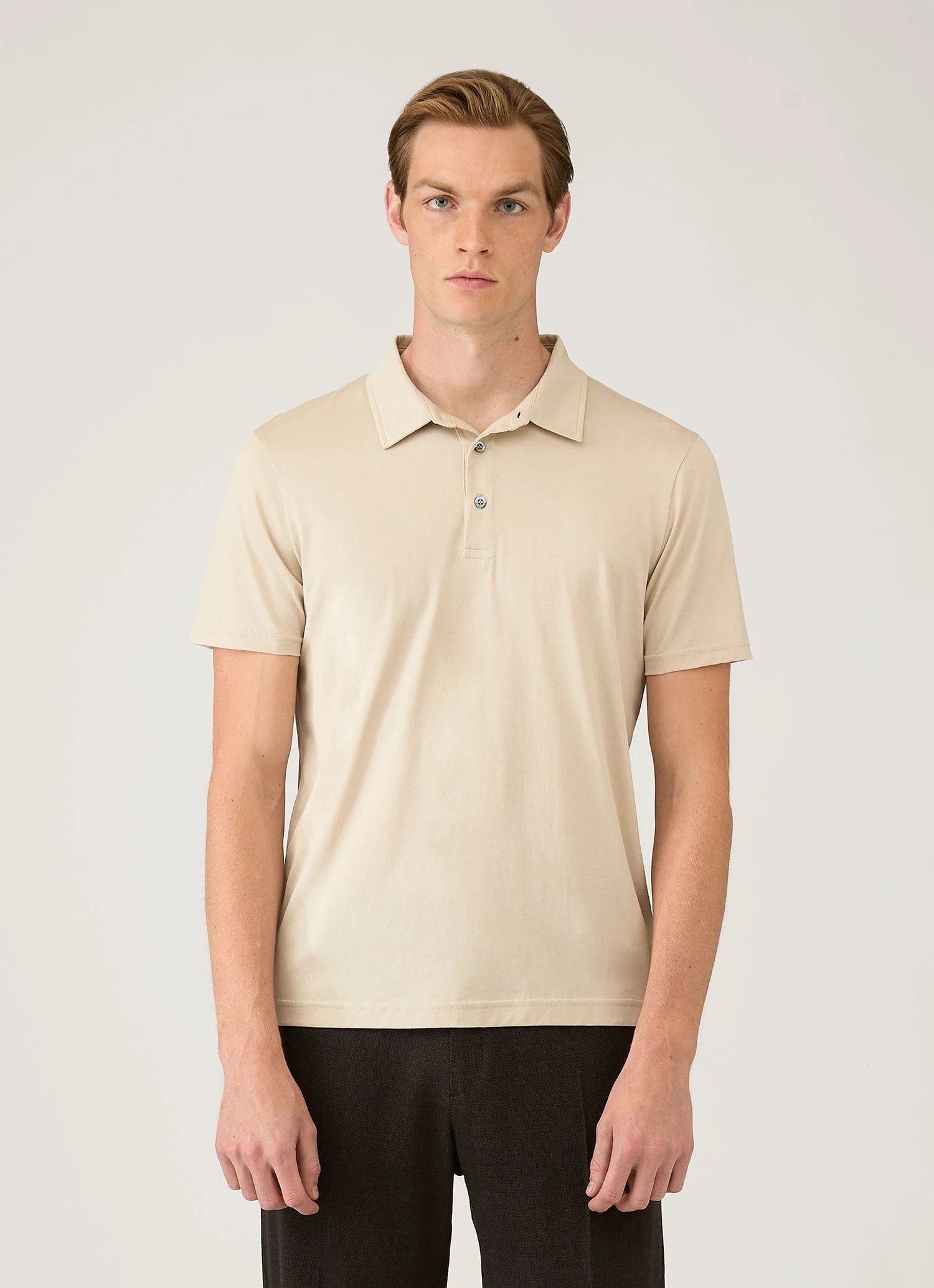 Men's Classic Jersey Polo Shirt in Hazelwood - Image 2