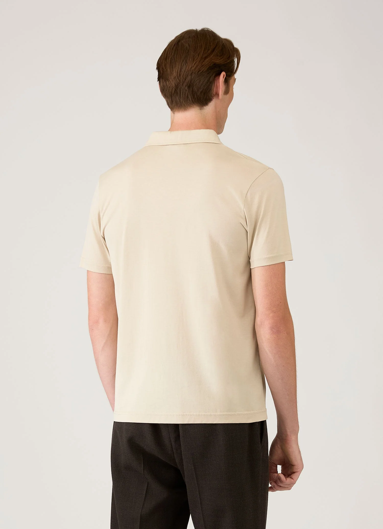 Men's Classic Jersey Polo Shirt in Hazelwood - Image 5