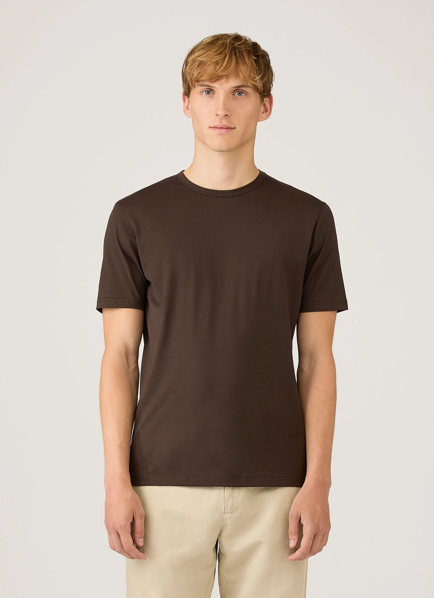 Men's Classic T-shirt in Dark Chocolate - Image 2