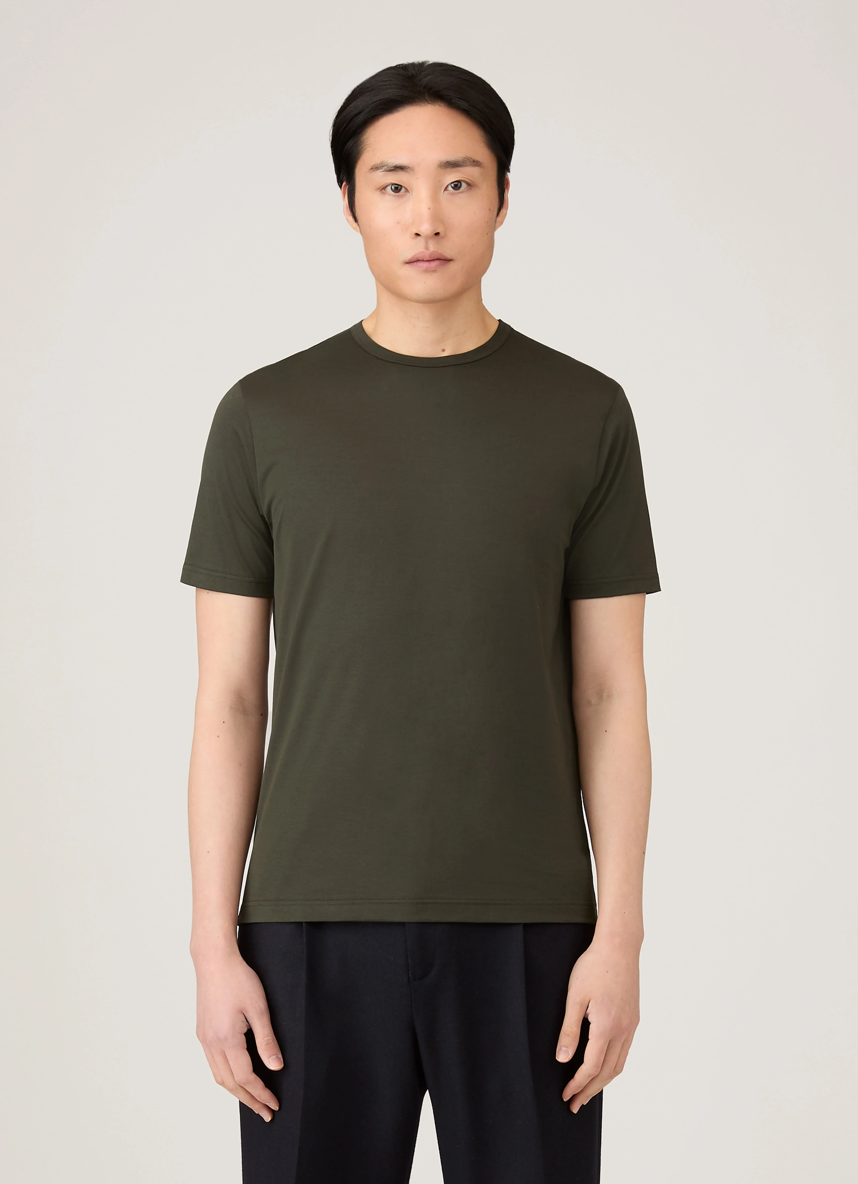 Men's Classic T-shirt in Dark Green - Image 2