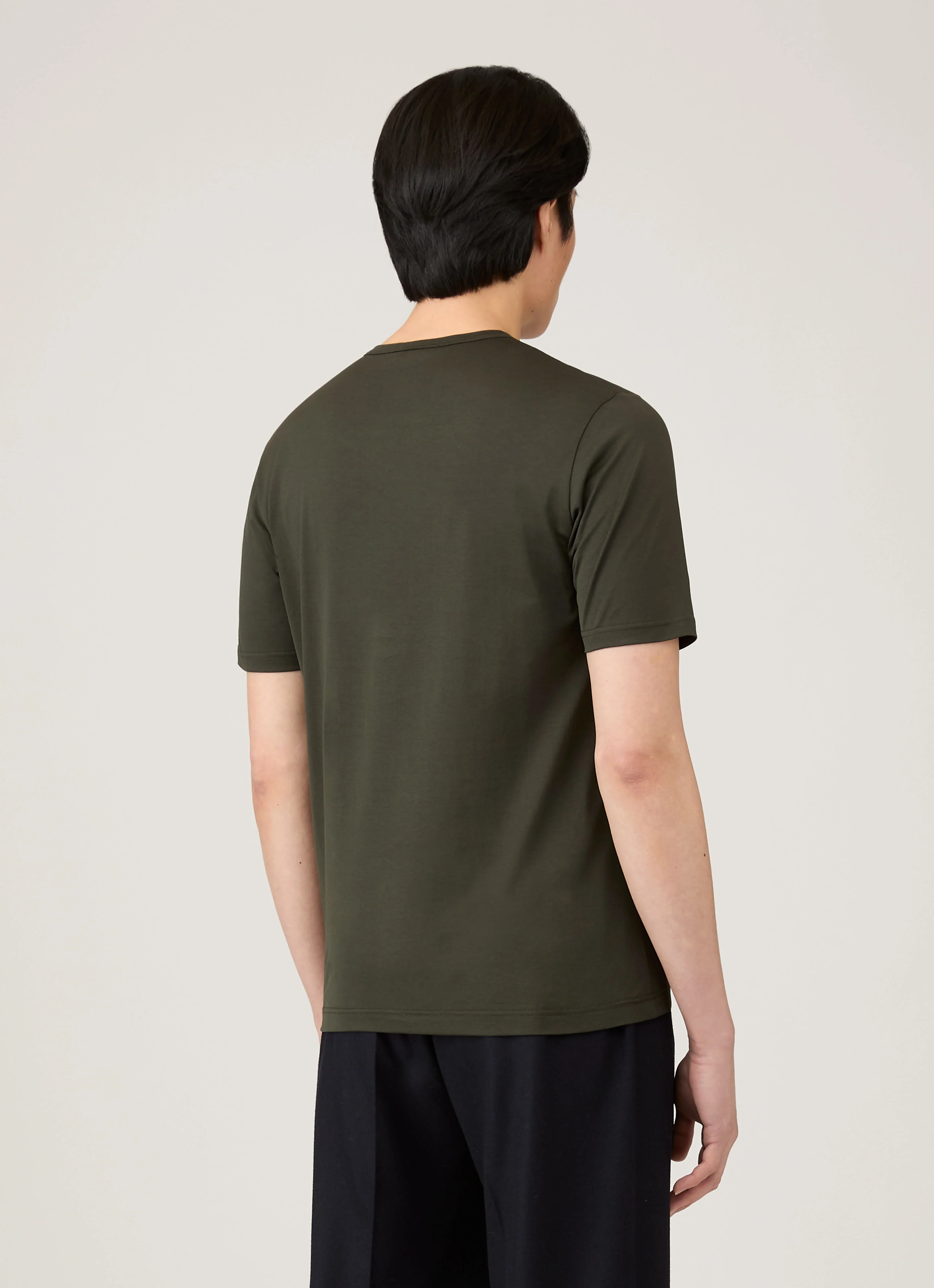 Men's Classic T-shirt in Dark Green - Image 5