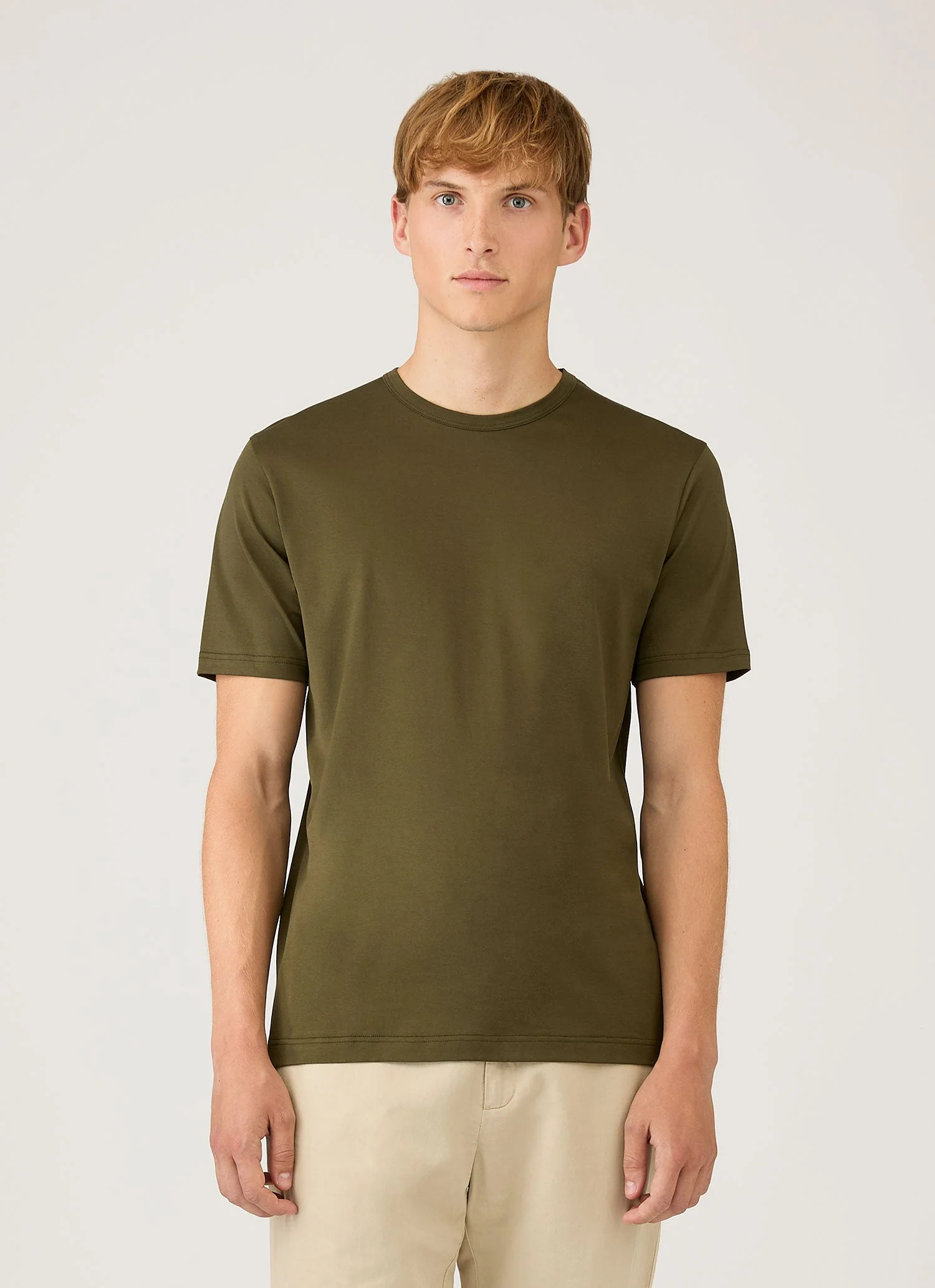 Men's Classic T-shirt in Deep Olive - Image 2