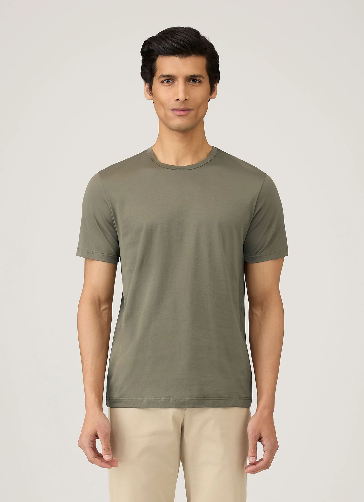 Men's Classic T-shirt in Khaki - Image 2