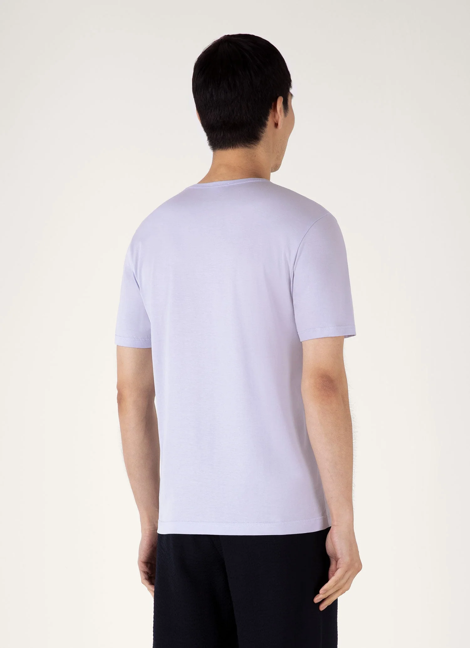 Men's Classic T-shirt in Pale Lilac - Image 5
