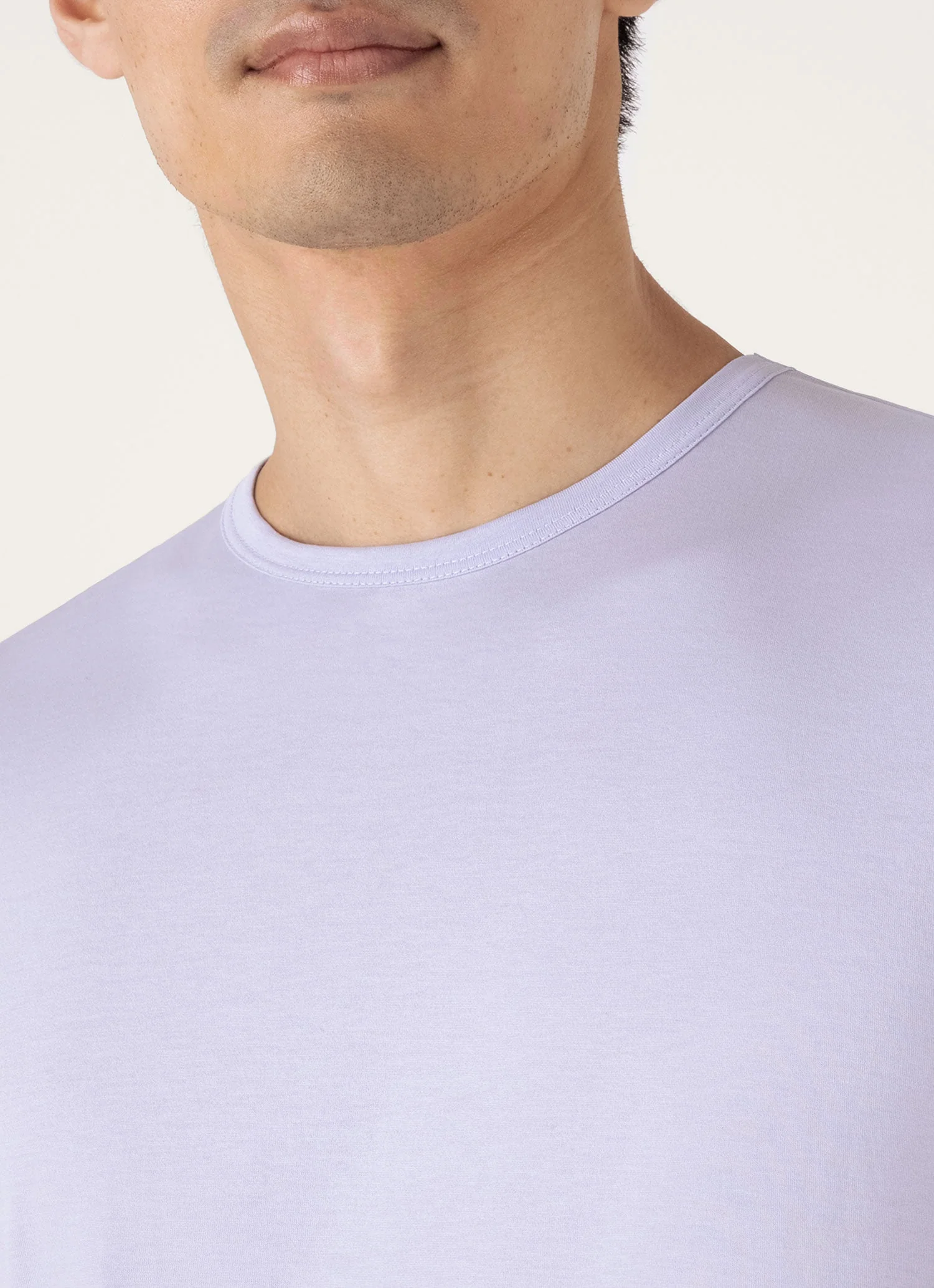 Men's Classic T-shirt in Pale Lilac - Image 6