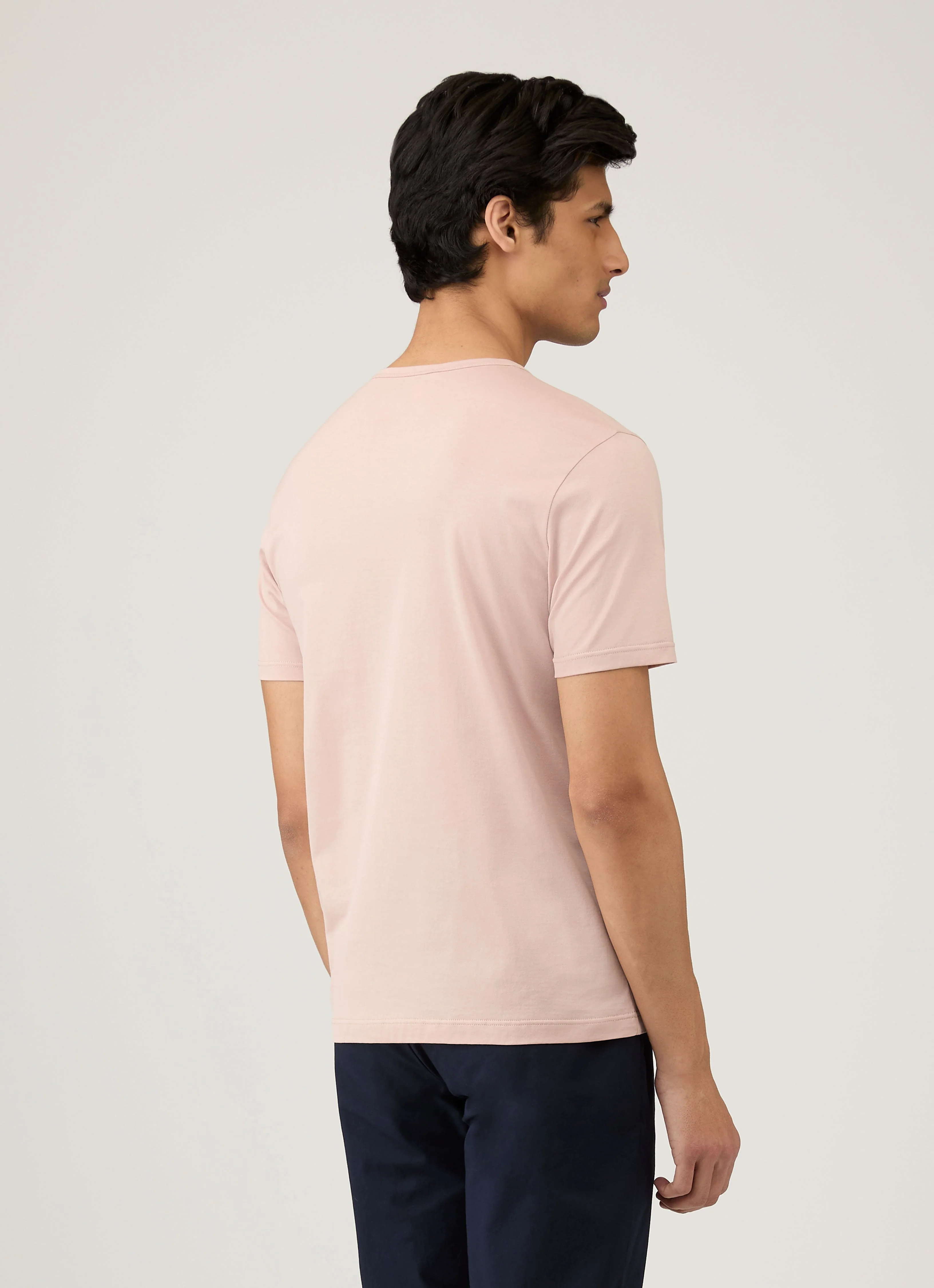 Men's Classic T-shirt in Pale Pink - Image 5