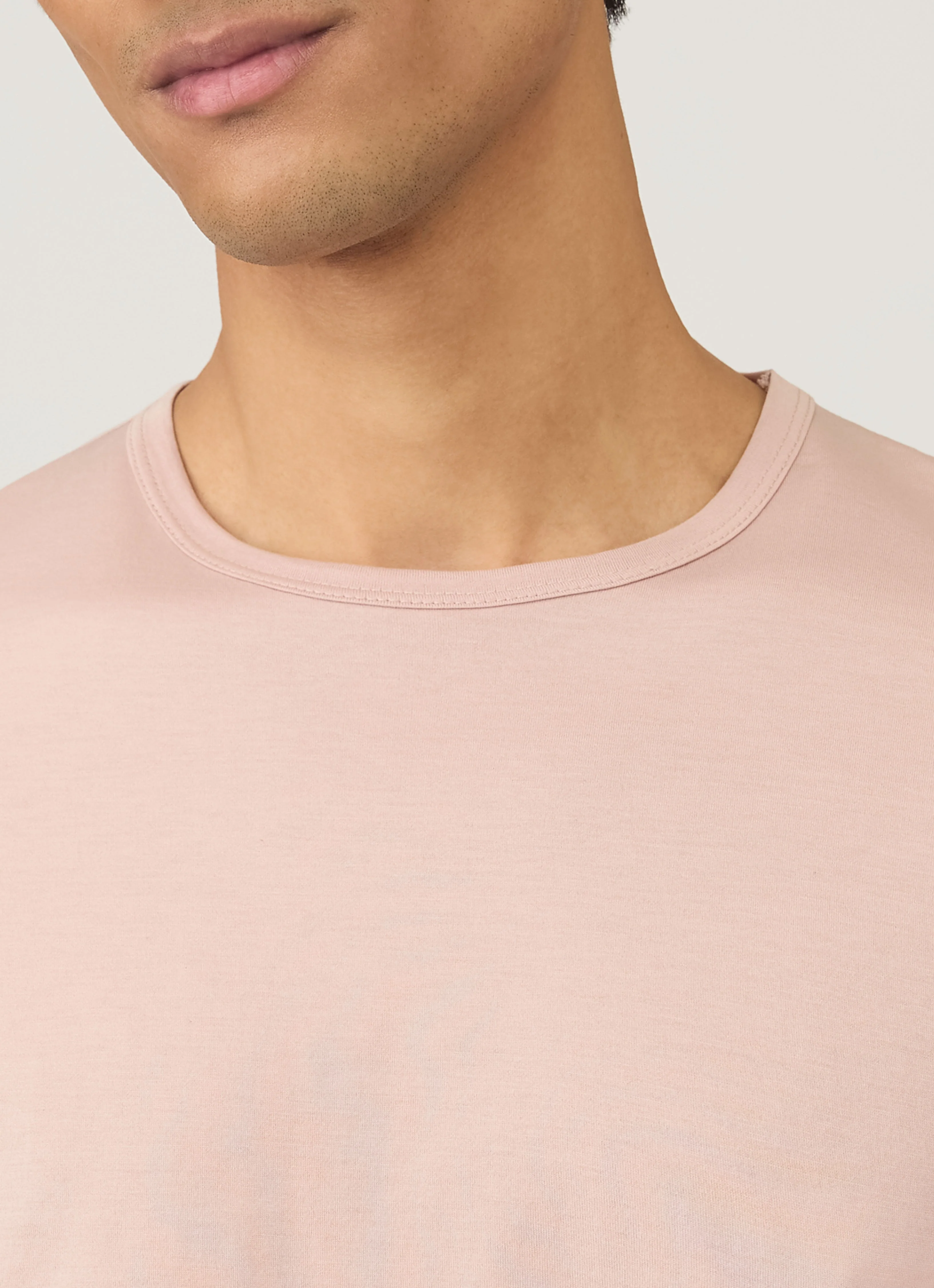 Men's Classic T-shirt in Pale Pink - Image 6
