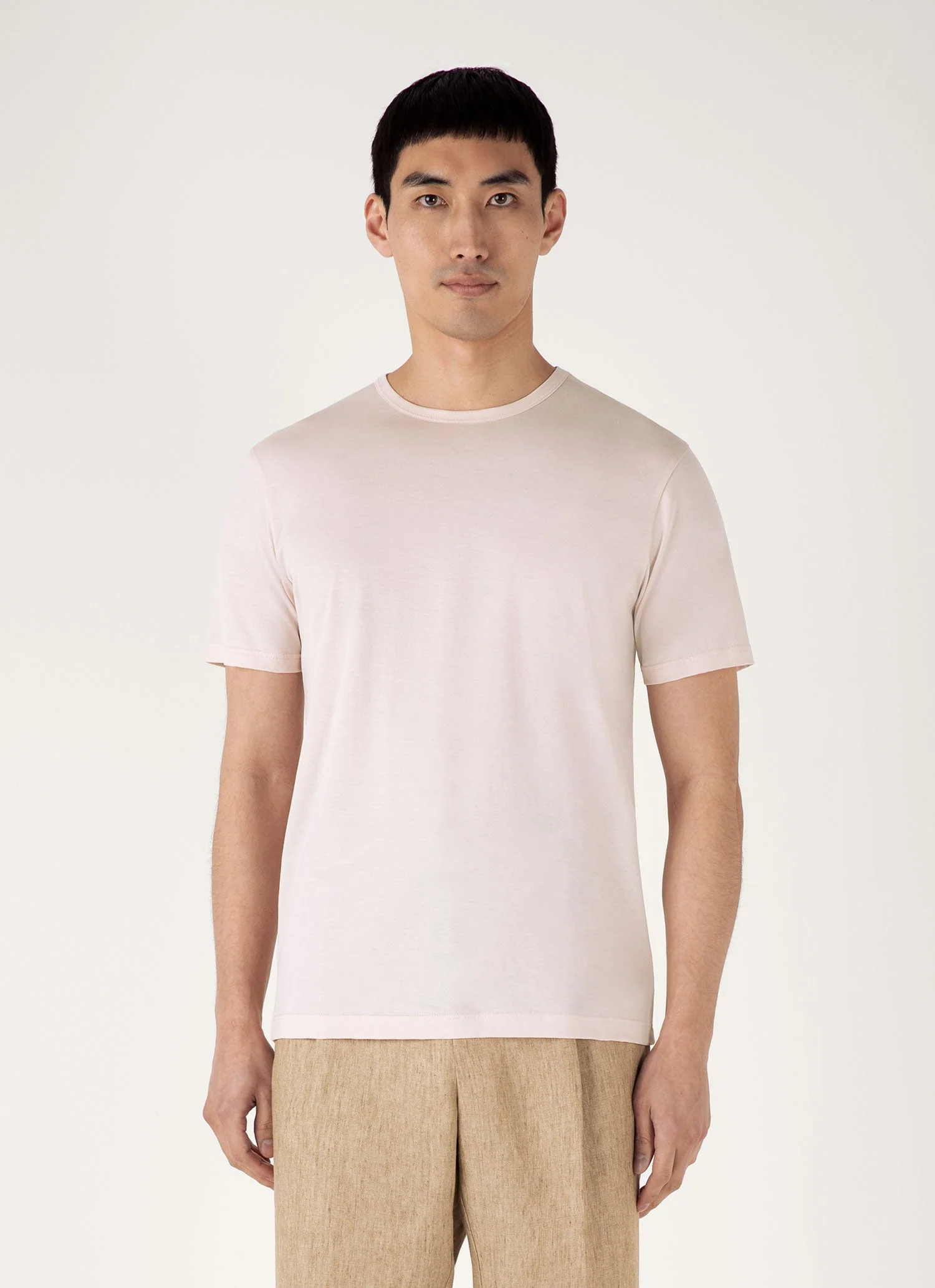 Men's Classic T-shirt in Pastel Pink - Image 2