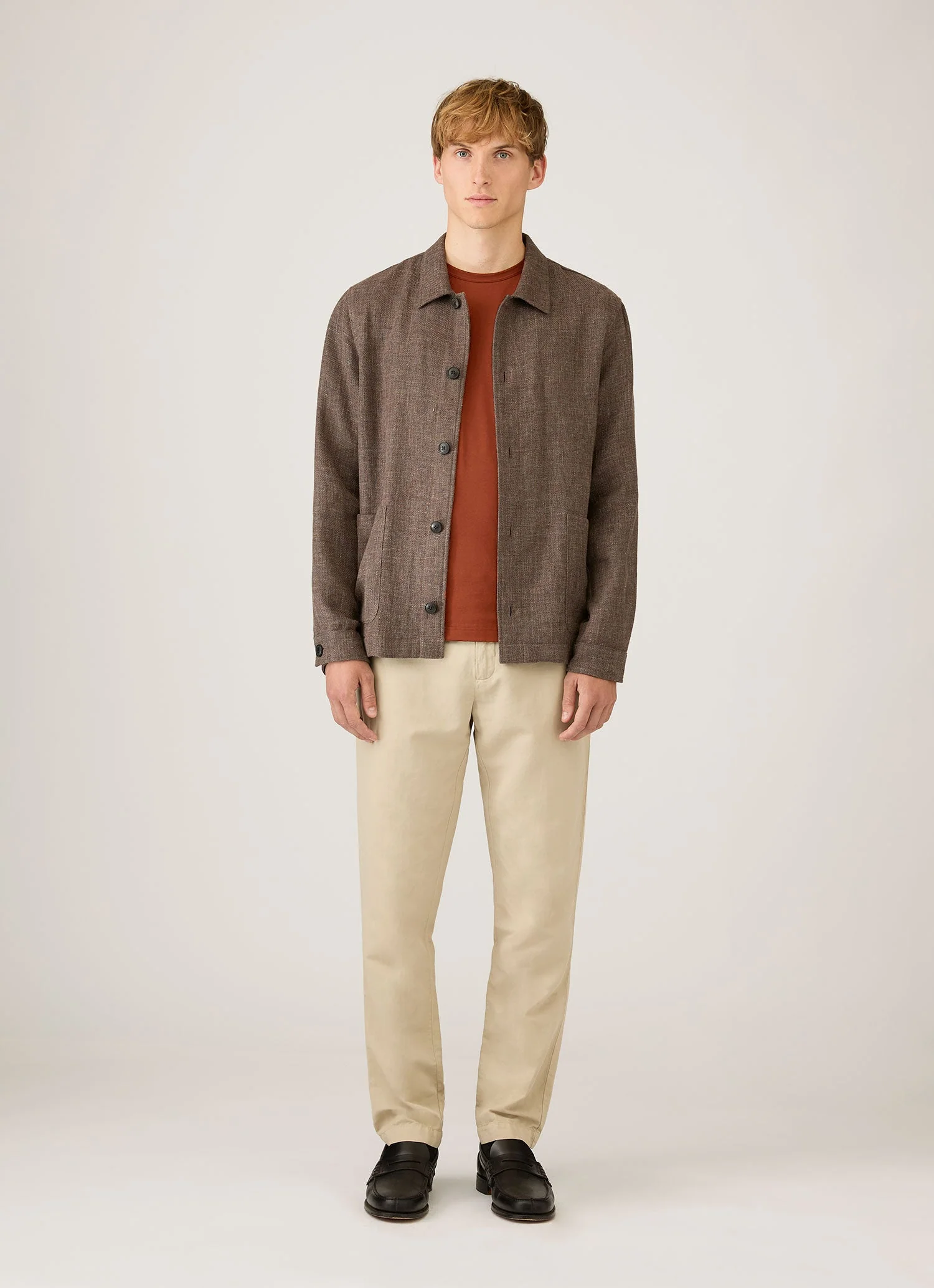 Men's Classic T-shirt in Rust - Image 3