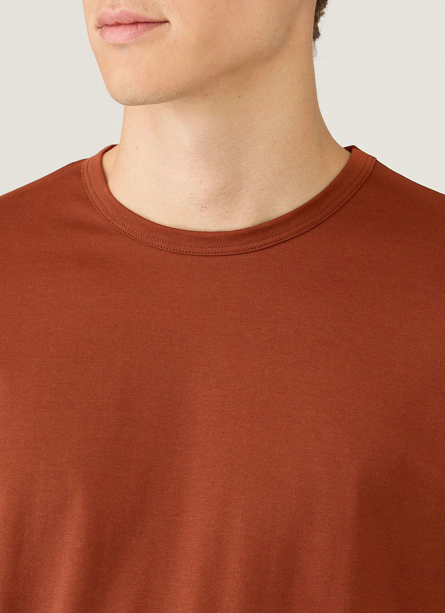 Men's Classic T-shirt in Rust - Image 6