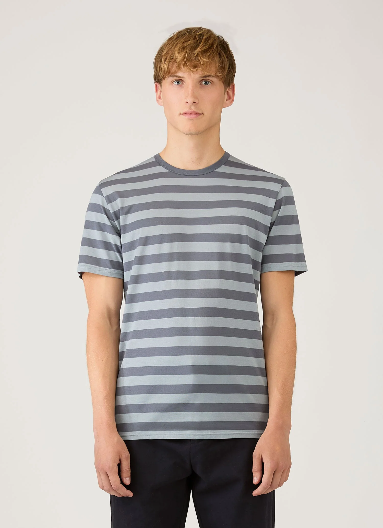 Men's Classic T-shirt in Stone Blue/Slate Blue - Image 2