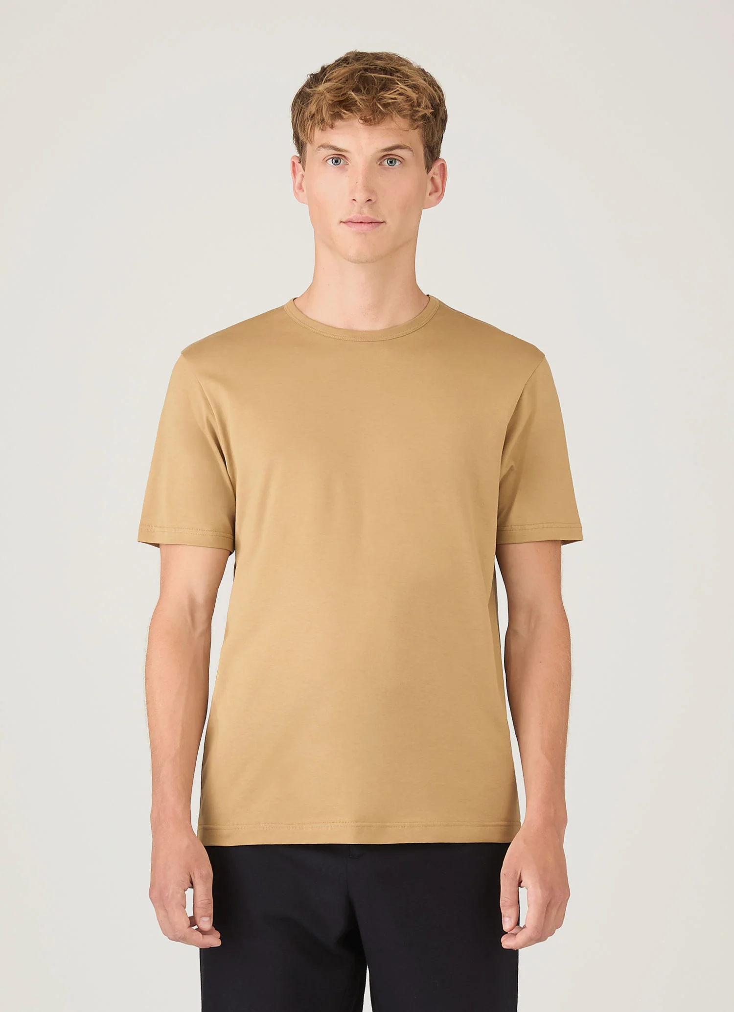 Men's Classic T-shirt in Tan - Image 2