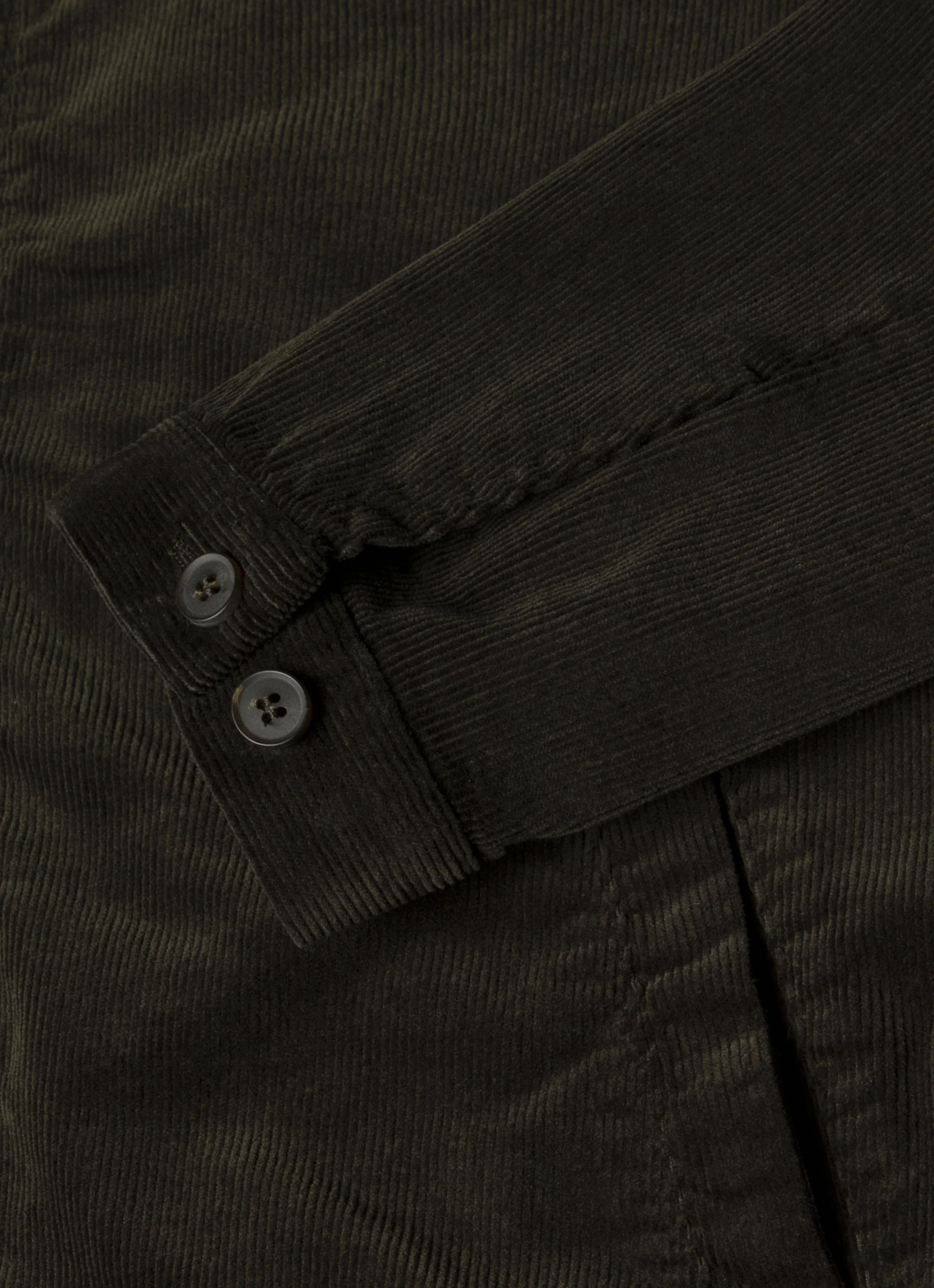 Men's Corduroy Harrington Jacket in Dark Green - Image 7