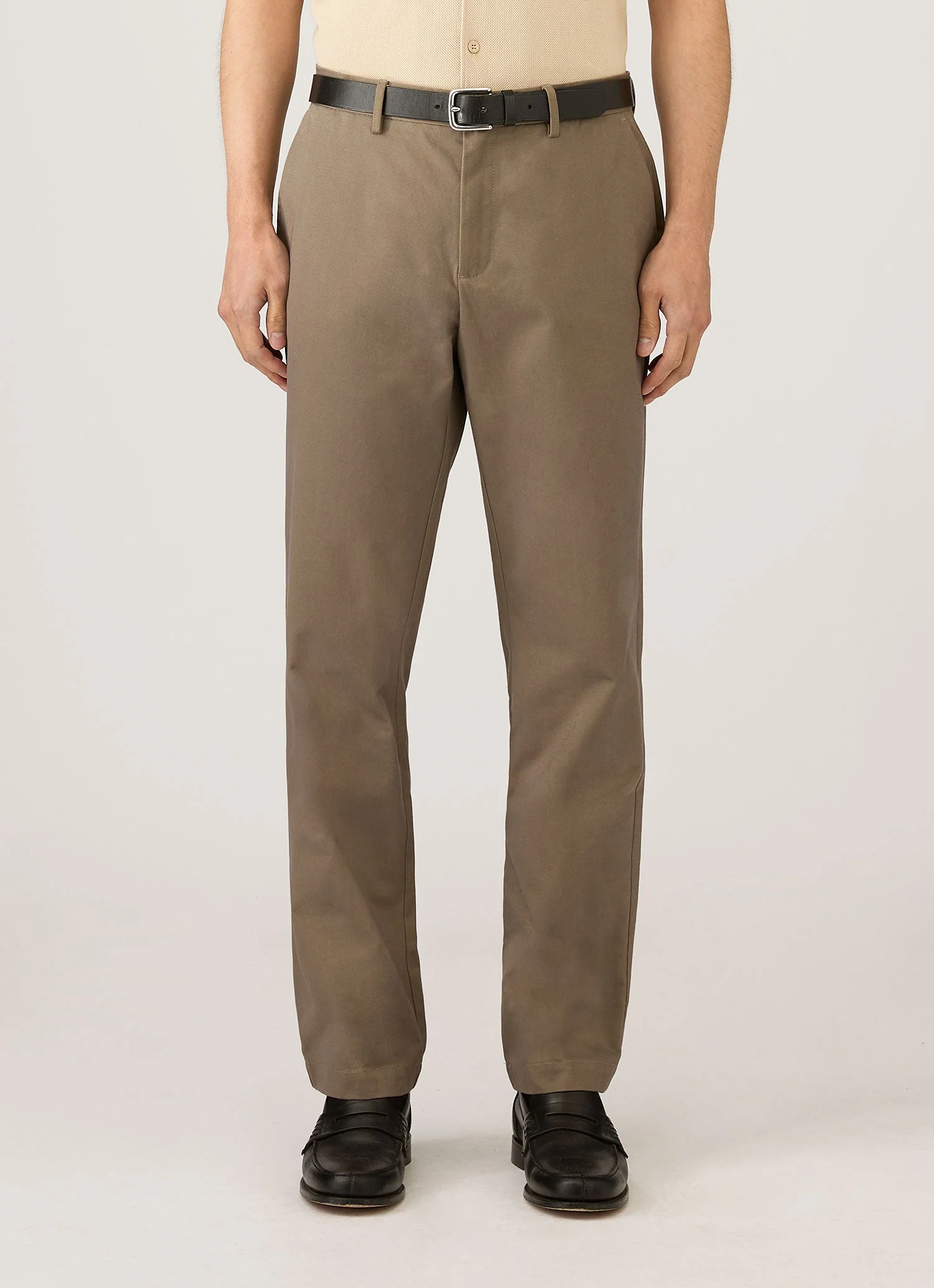 Men's Cotton Drill Trouser in Dark Stone - Image 2