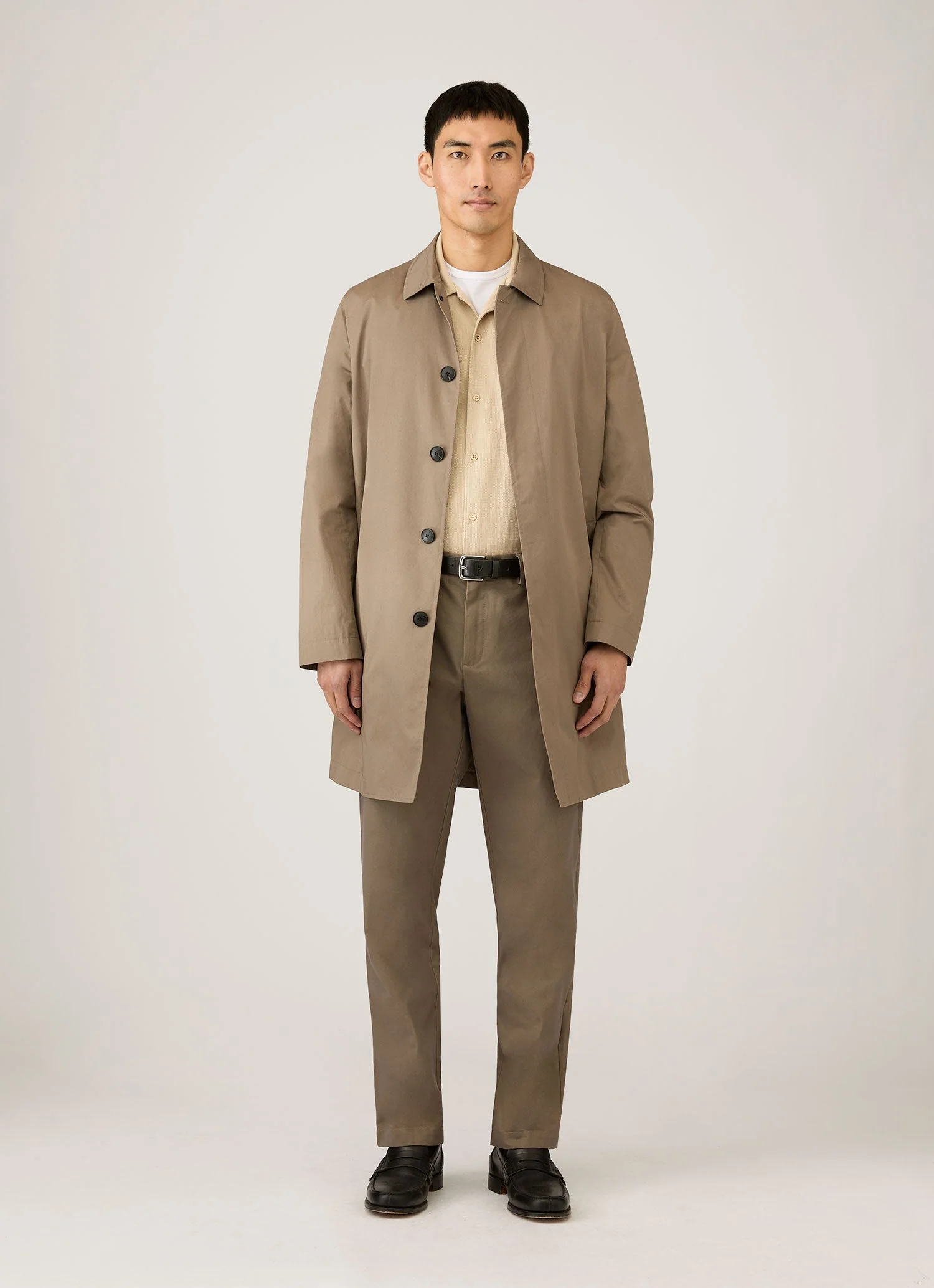 Men's Cotton Drill Trouser in Dark Stone - Image 3
