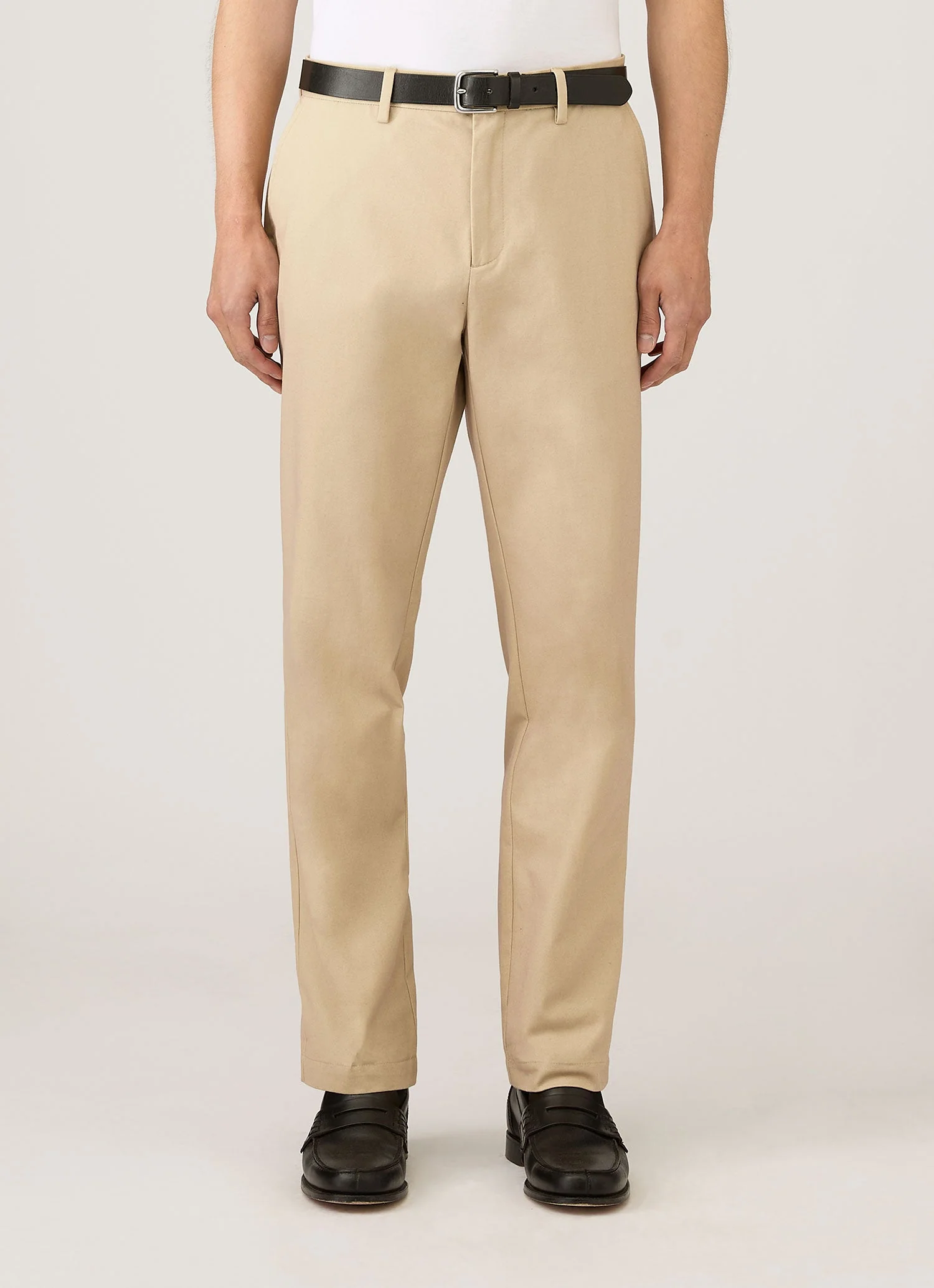 Men's Cotton Drill Trouser in Light Stone - Image 2
