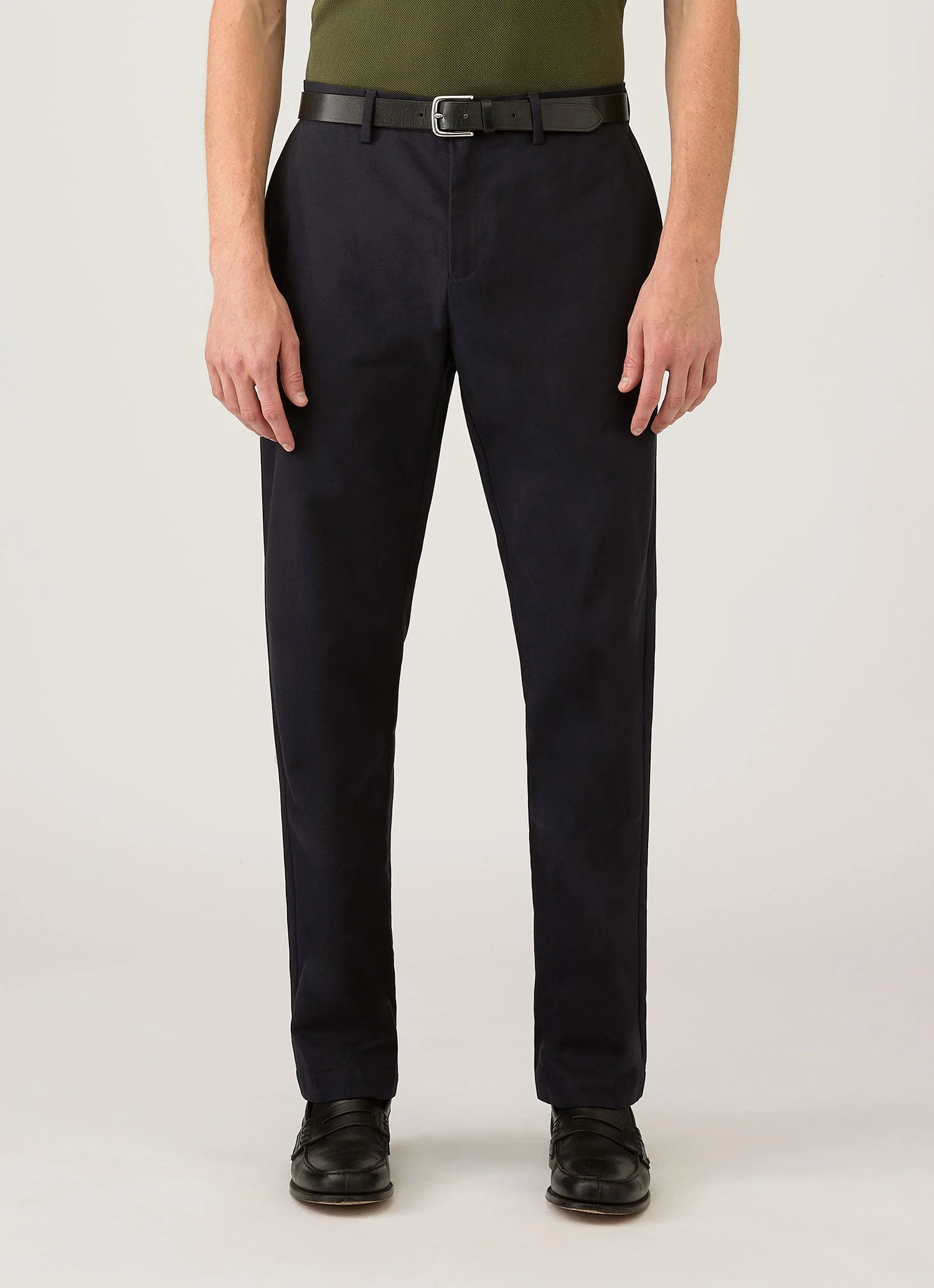 Men's Cotton Drill Trouser in Navy - Image 2