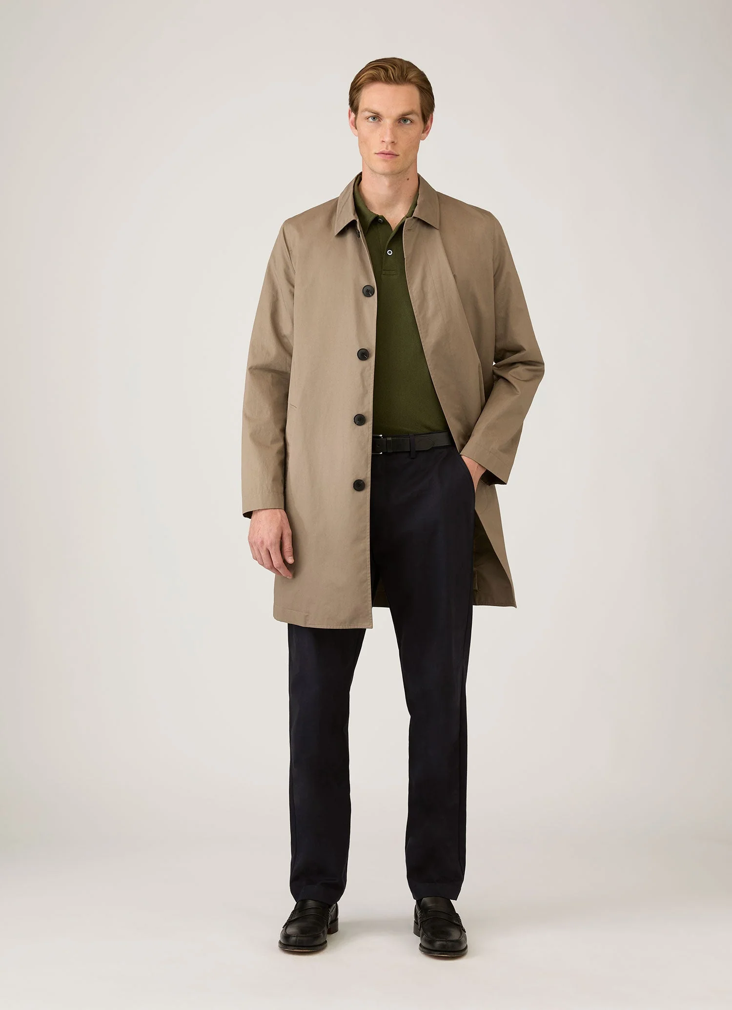 Men's Cotton Drill Trouser in Navy - Image 3