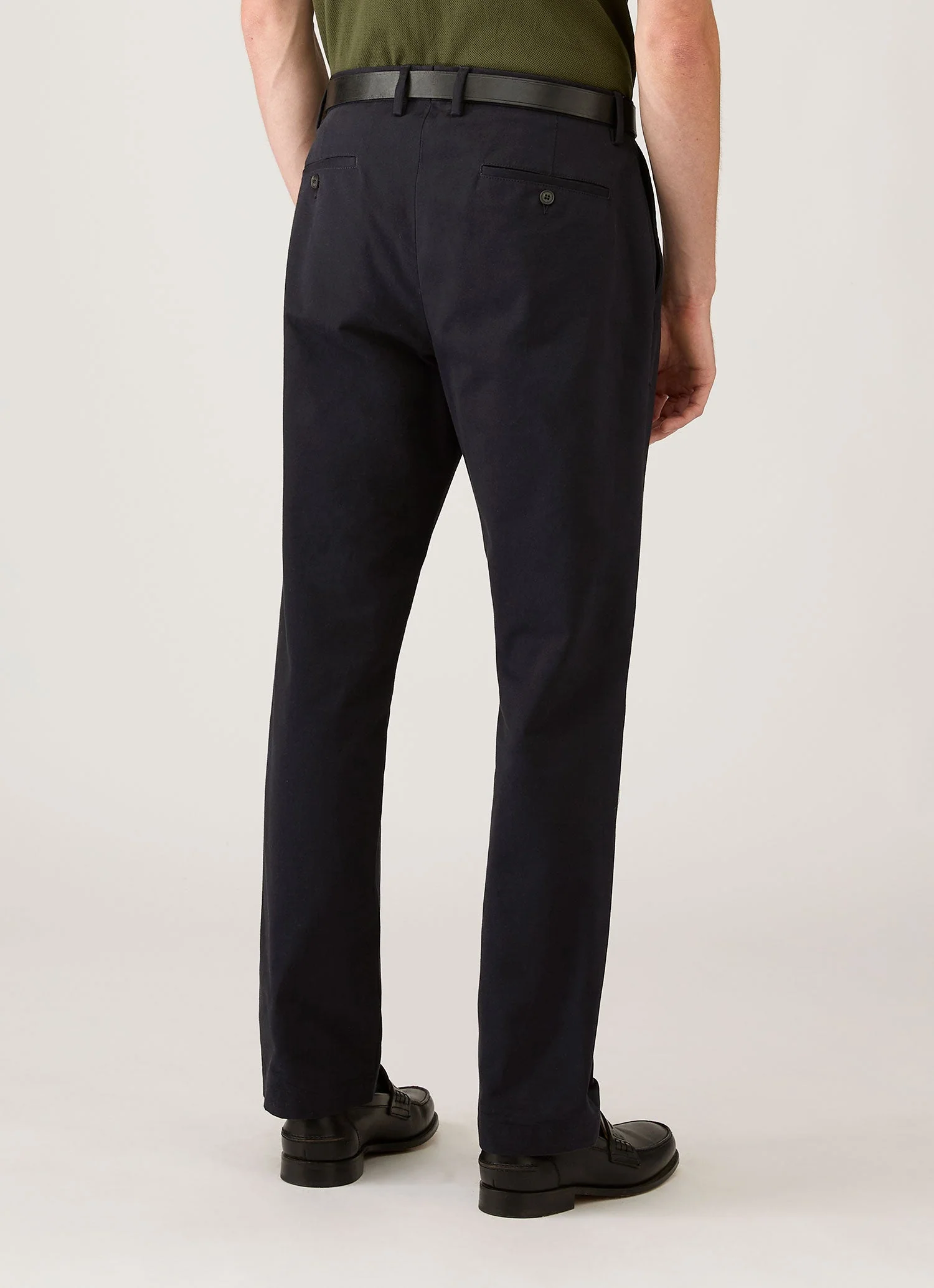 Men's Cotton Drill Trouser in Navy - Image 5