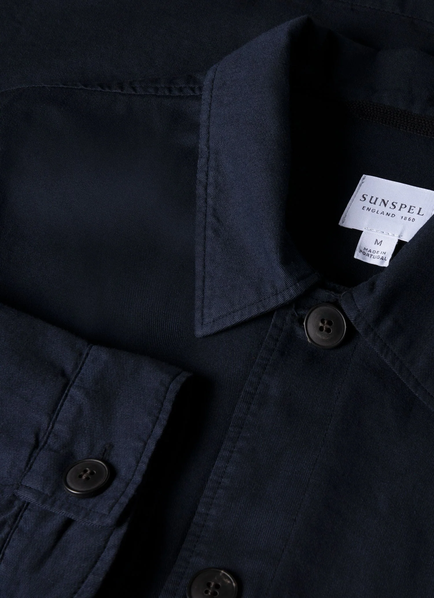 Men's Cotton Linen Twin Pocket Jacket in Navy - Image 4
