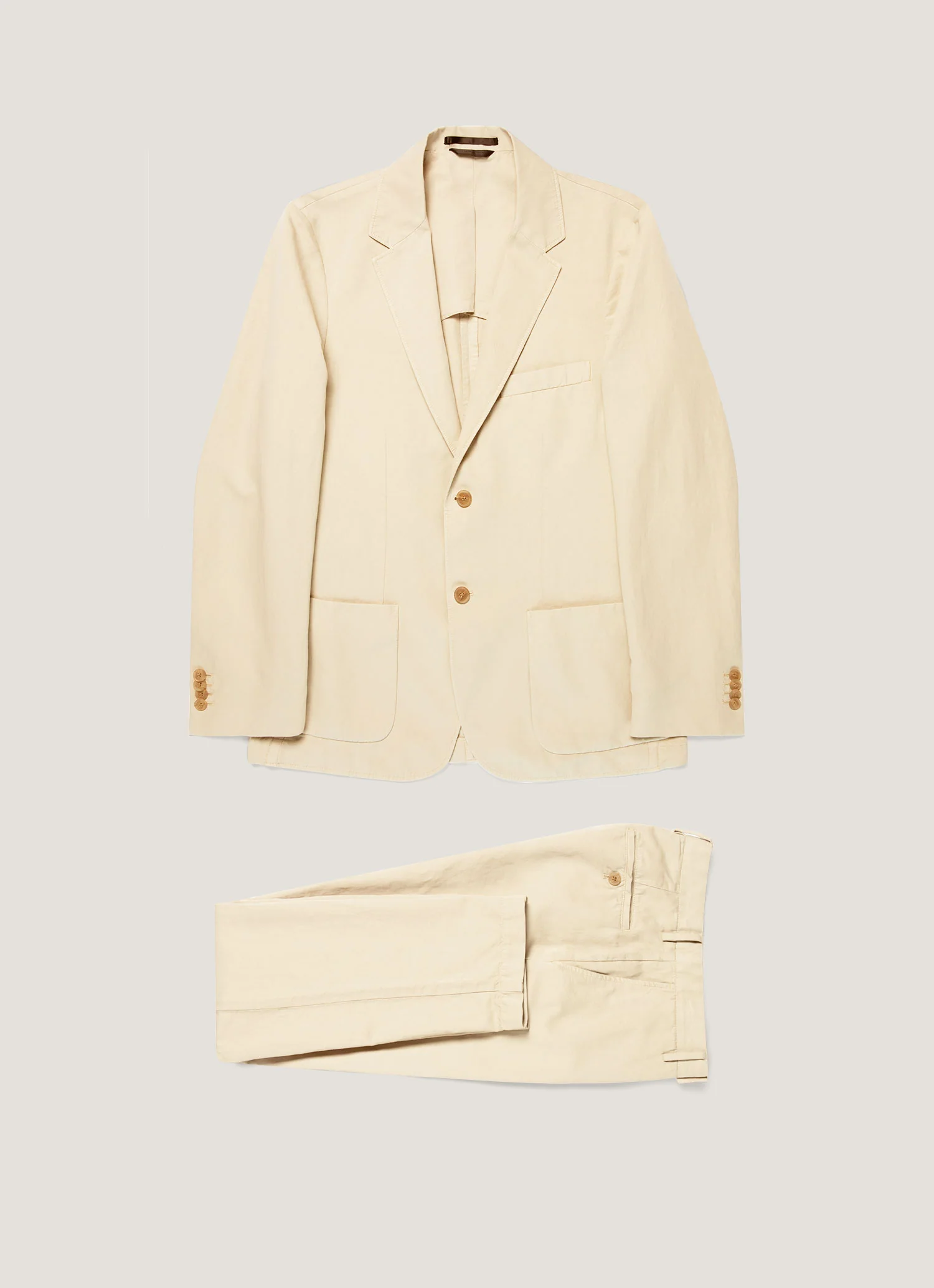 Men's Cotton Linen Two-Piece Suit in Hazelwood