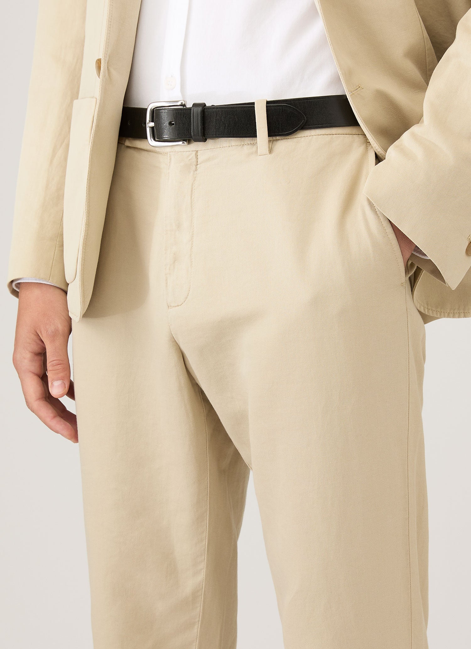 Men's Cotton Linen Two-Piece Suit in Hazelwood - Image 7