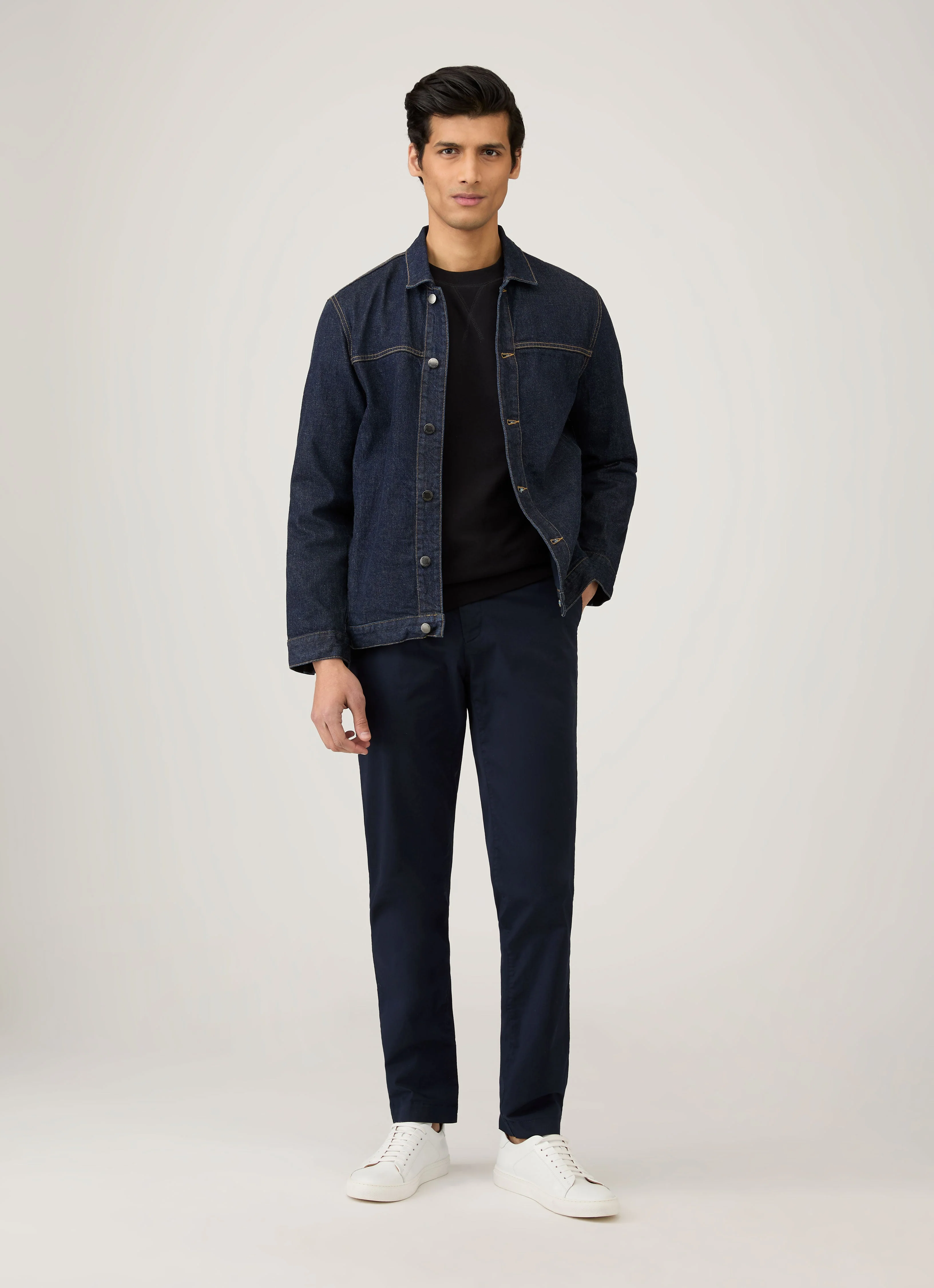 Men's Loopback Sweatshirt in Black - Image 3