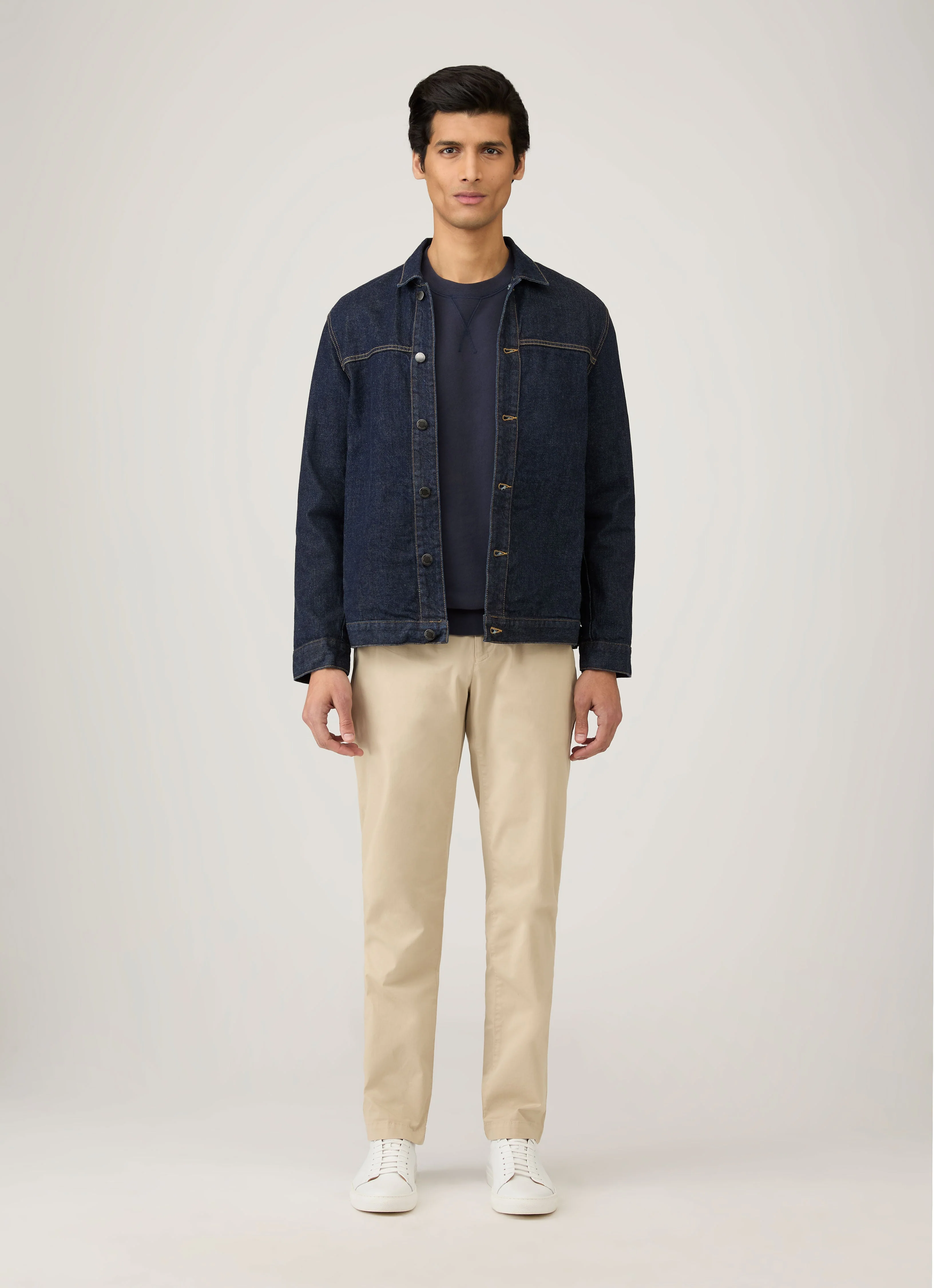 Men's Loopback Sweatshirt in Navy - Image 3
